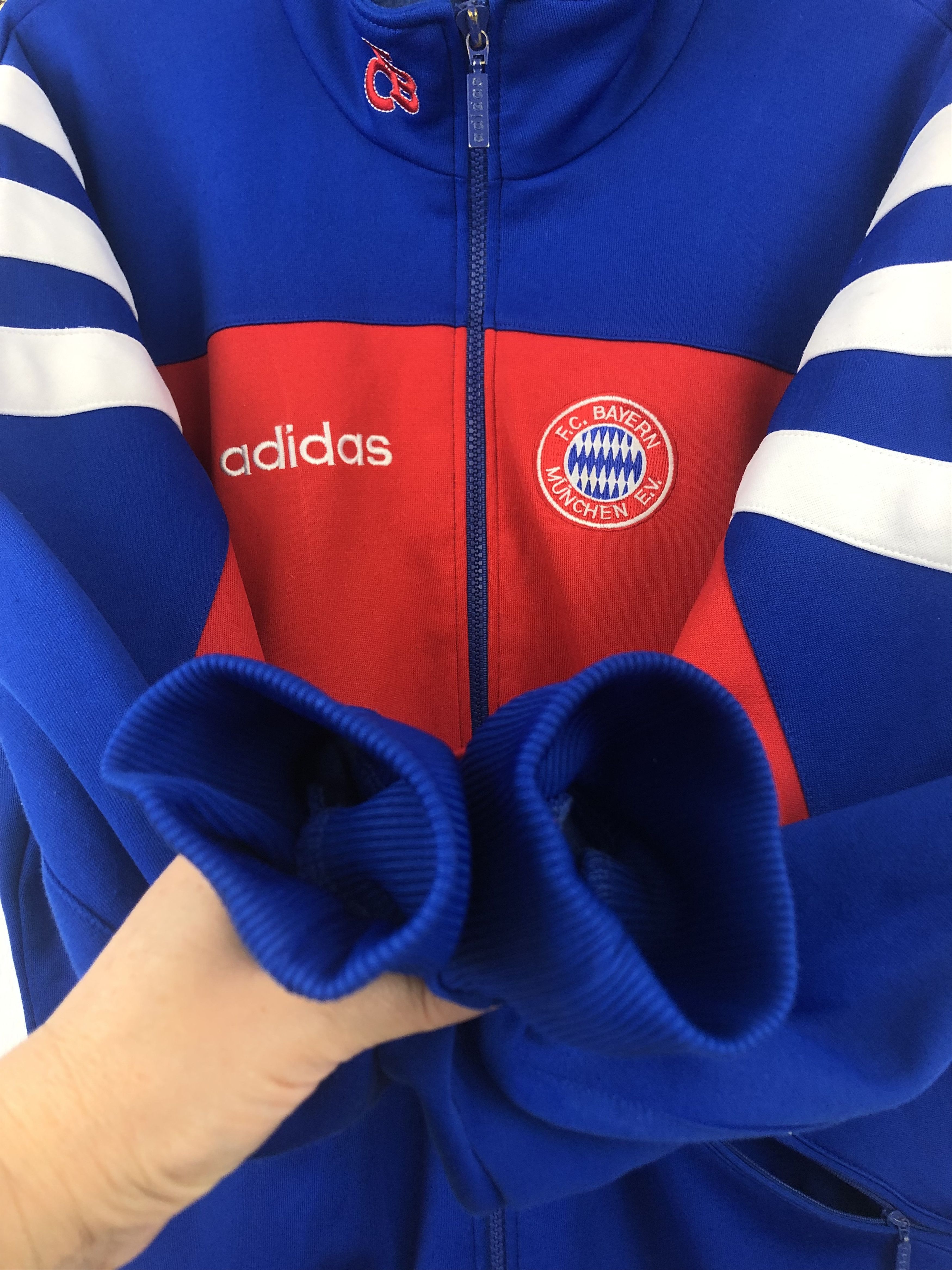 Adidas Vintage 90's Bayern Munich Football Jacket Soccer Track Top Size US M / EU 48-50 / 2 - 8 Thumbnail