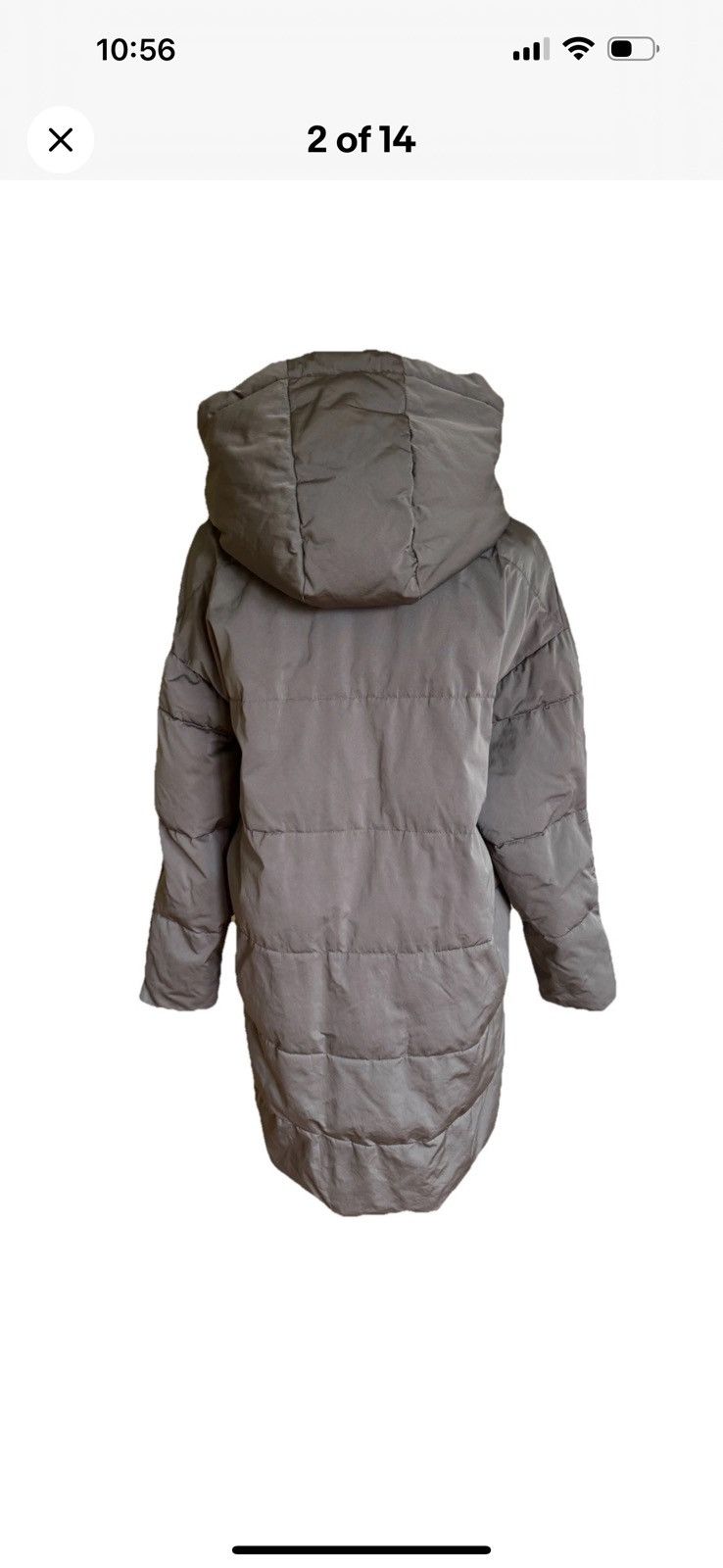 Other LORENA ANTONIAZZI Women Gray Oversized Puffer Jacket 8-10/44 Size M / US 6-8 / IT 42-44 - 2 Thumbnail