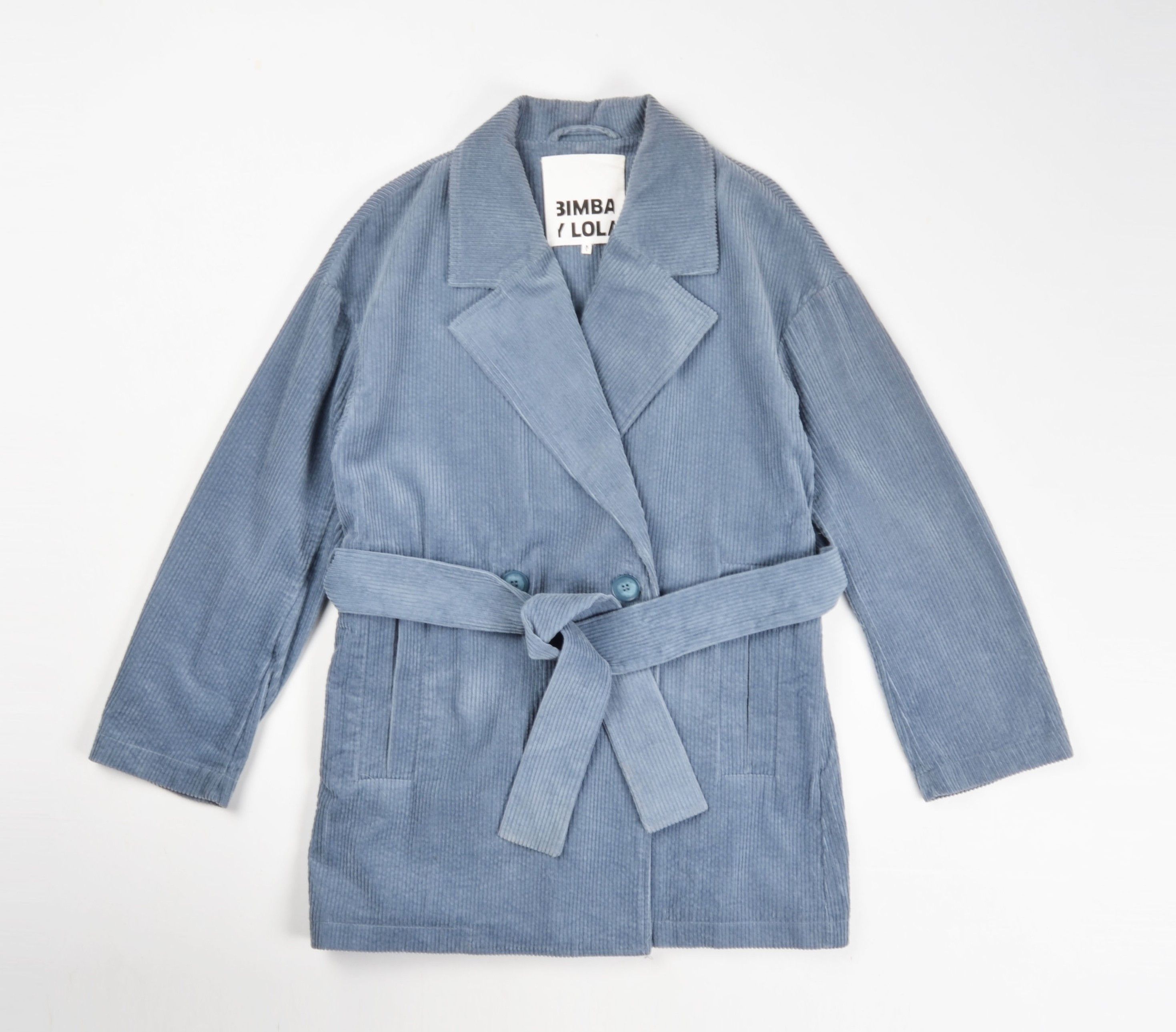 BIMBA Y LOLA Bimba Y Lola Coquette Oversized Belted Corduroy Trench Coat Size M / US 6-8 / IT 42-44 - 4 Thumbnail