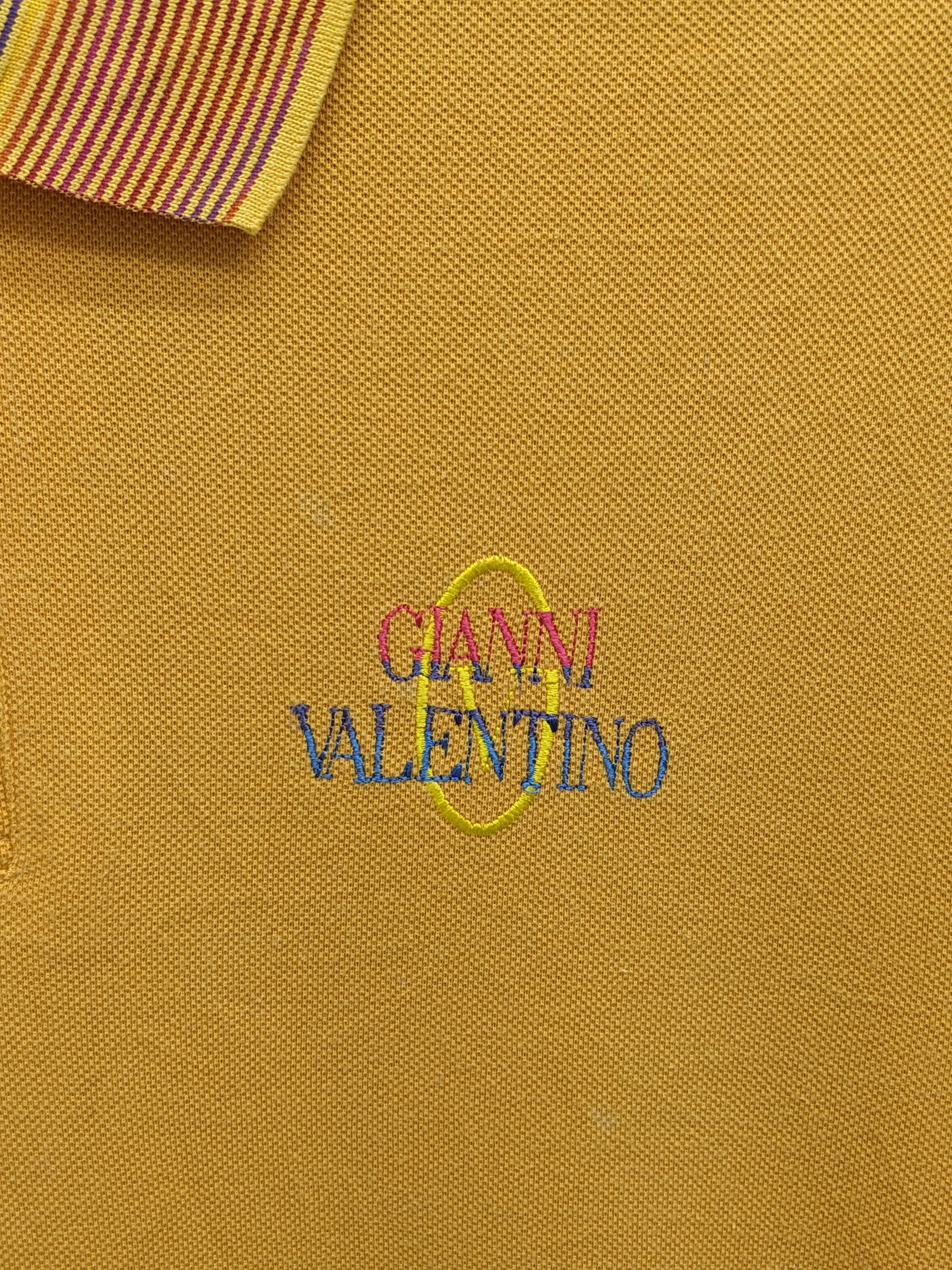Gianni Valentino × Valentino GIANNI VALENTINO ITALIAN DESIGNER POLO SHIRT Size US L / EU 52-54 / 3 - 3 Thumbnail
