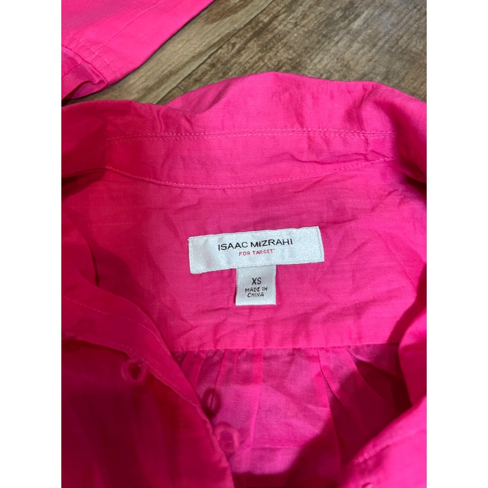 Isaac Mizrahi ISAAC MIZRAHI Shirt Dress Womens XS Pink Long Sleeve Modern Mini Shirt Dress Womens XS Pink Long Sleeve Dress Size XS / US 0-2 / IT 36-38 - 4 Thumbnail