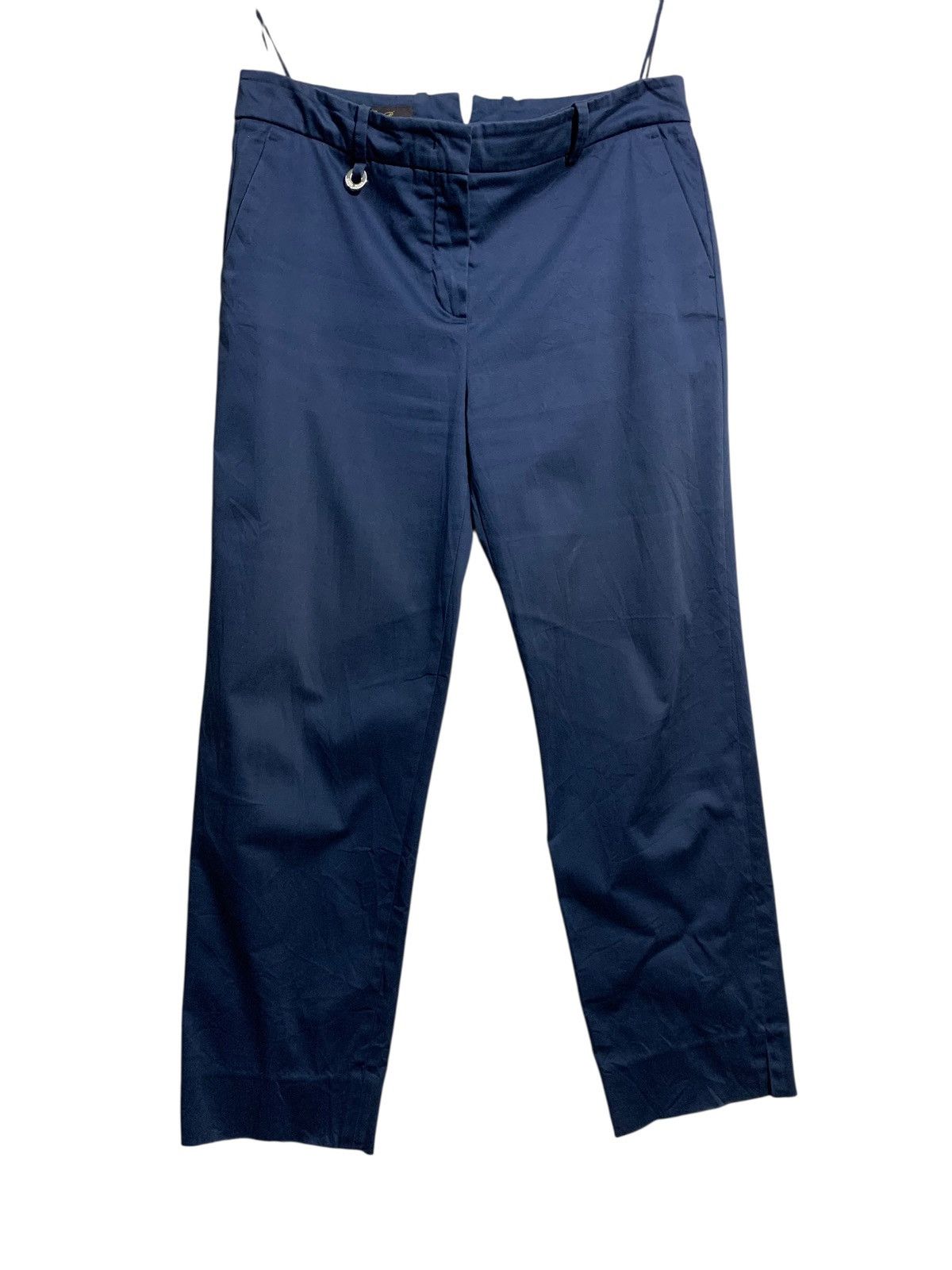 Loro Piana 🔥LORO PIANA BLUE NAVY ANKLE PANT TROUSER Size 30" / US 8 / IT 44 - 2 Thumbnail