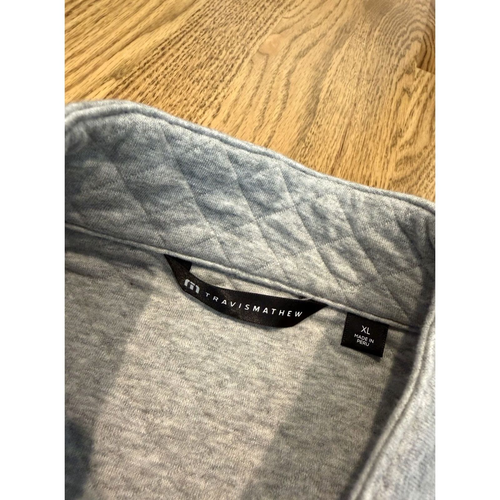 TravisMathew Travis Mathew Transatlantic Pullover Men’s XL Gray Mock Neck Quilted Pockets Activewear Golf Pullover Vintage No Size US XL / EU 56 / 4 - 5 Thumbnail