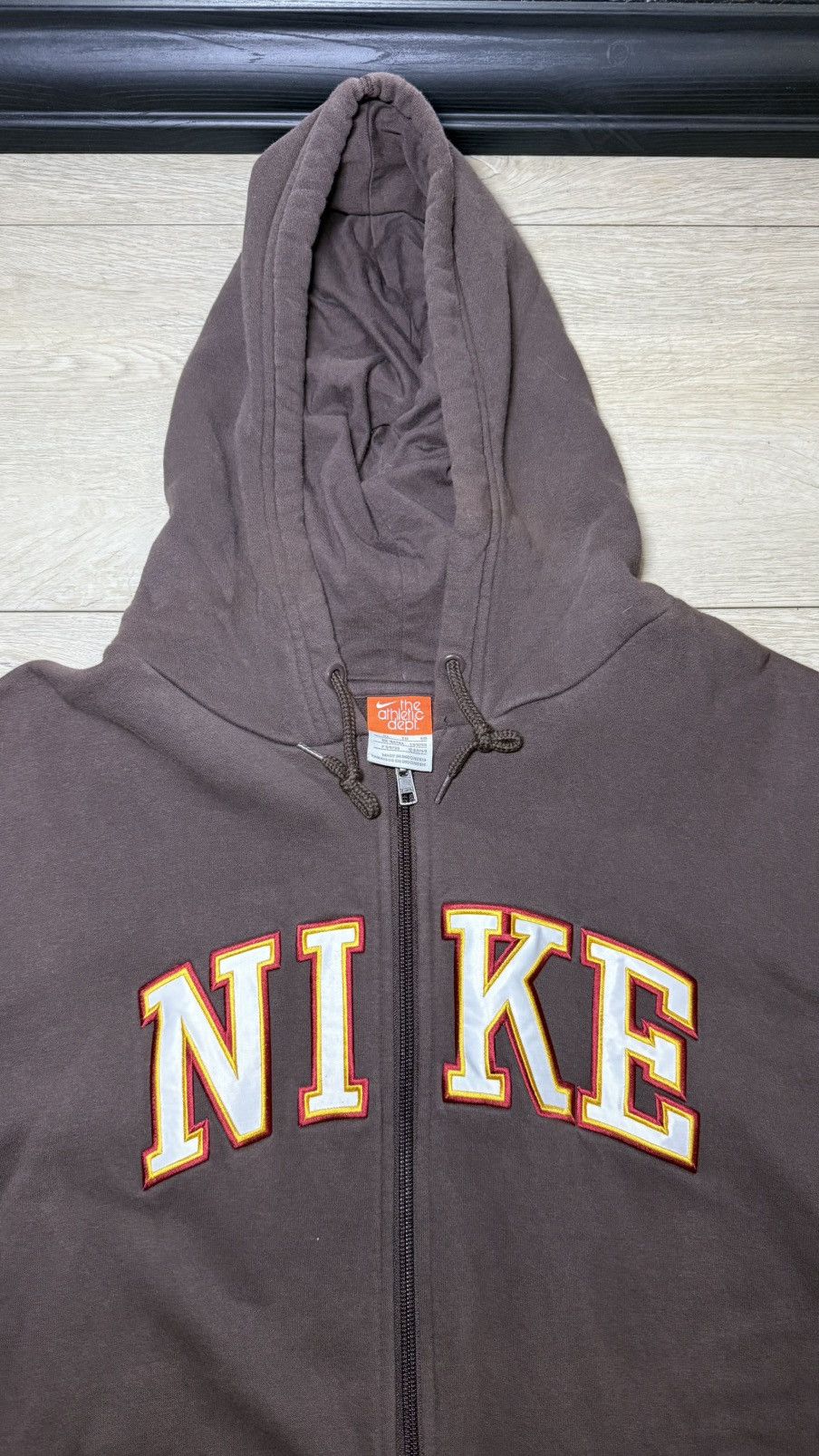 Nike Vintage / Y2K 1990s Nike SpellOut Hoodie Size US XL / EU 56 / 4 - 5 Thumbnail