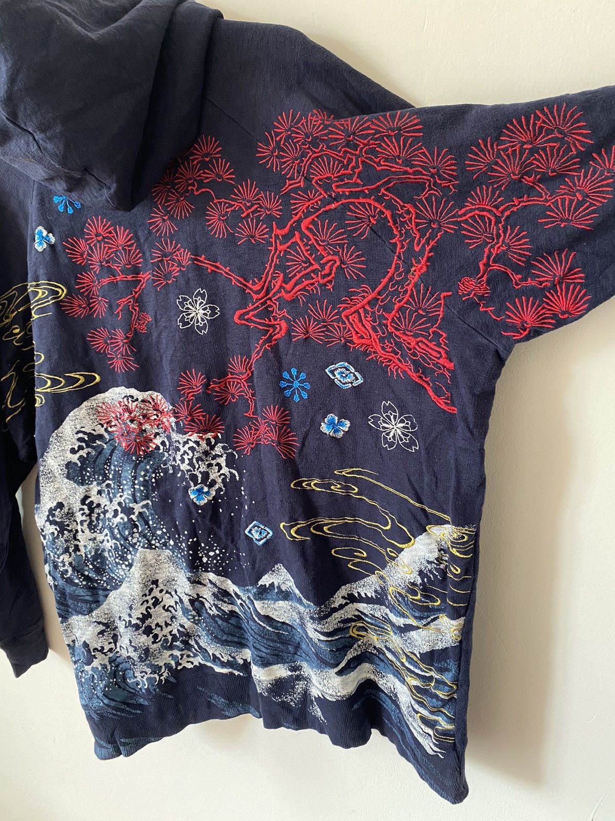 Japanese Brand × Vintage Sukajan Embroidered Hoodies Size US XXL / EU 58 / 5 - 3 Thumbnail