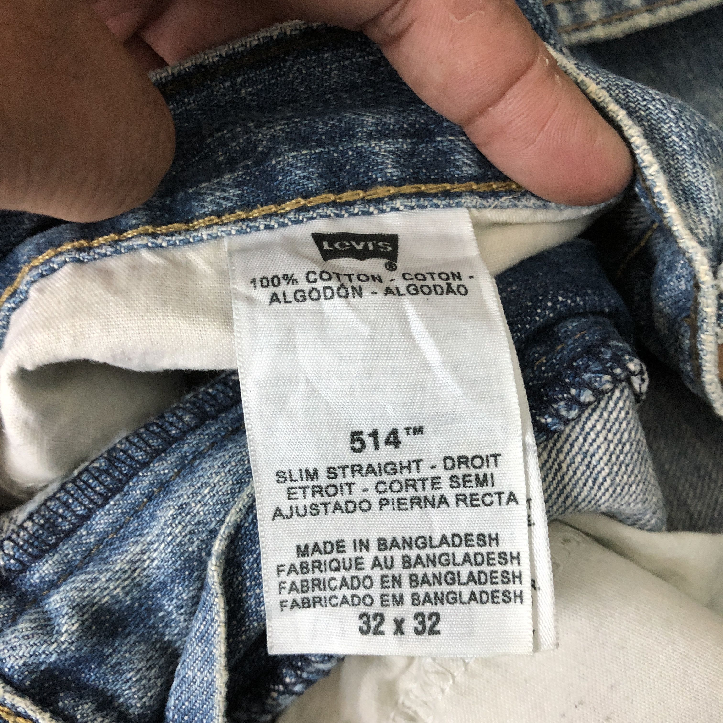 Levi's Vintage Levis 514 Faded Jeans Levi's Dirty Light Wash Denim Size US 32 / EU 48 - 9 Thumbnail