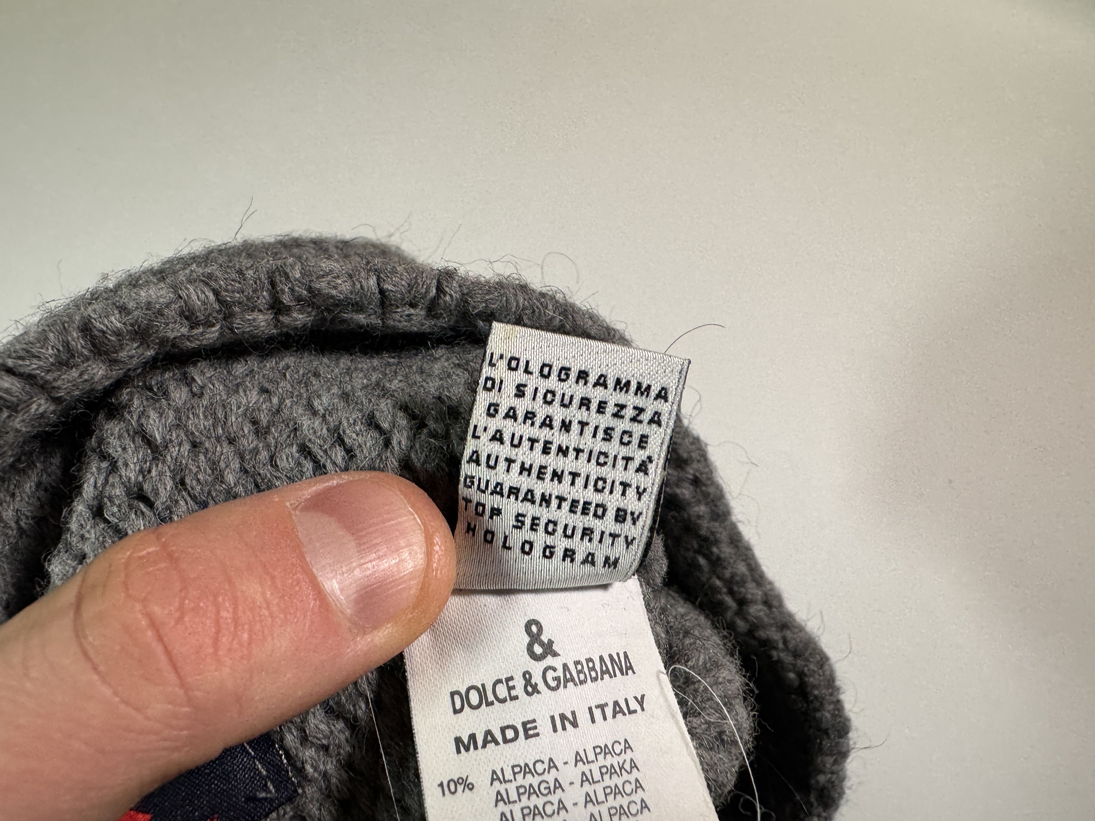 Dolce & Gabbana Dolce & Gabbana Beanie D&G Alpaca Wool Size ONE SIZE - 8 Thumbnail