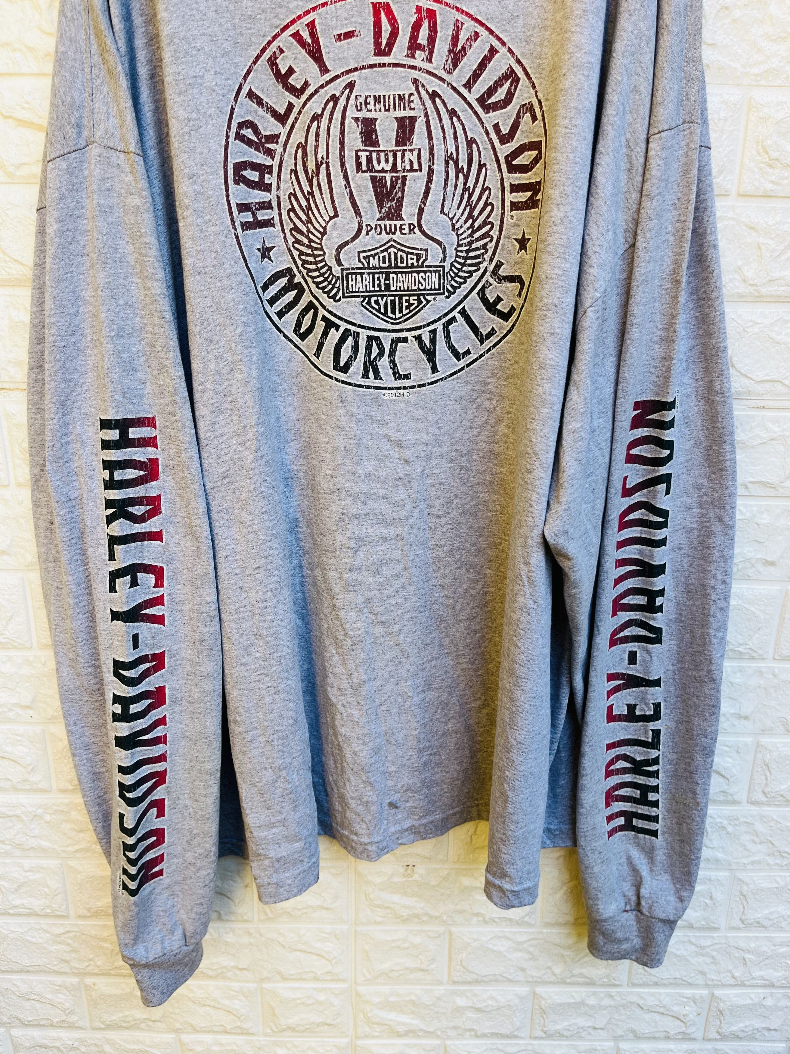 Harley Davidson Vintage Harley Davidson Big Size Motorcycle Fashion Style Size US XXL / EU 58 / 5 - 4 Thumbnail