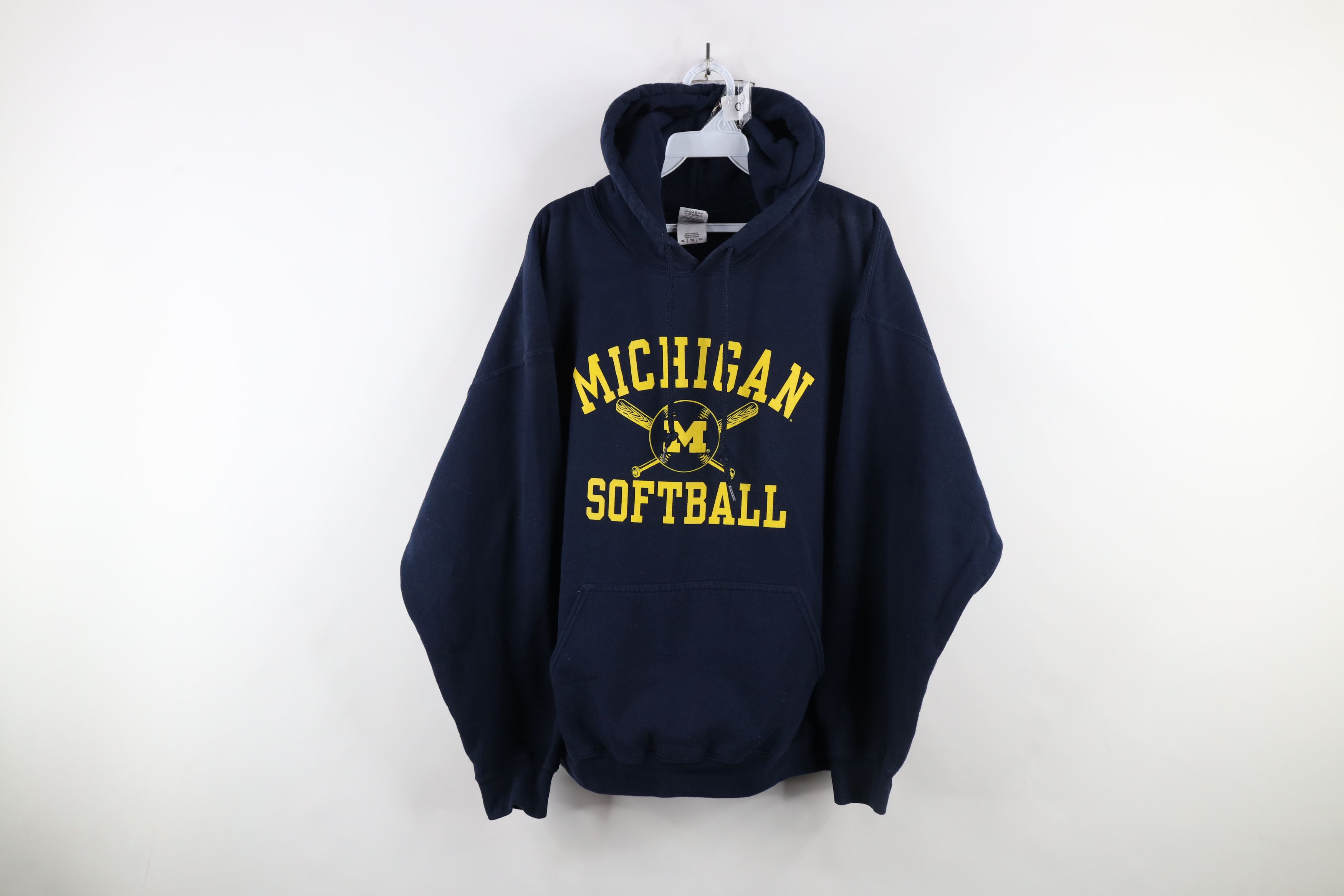 Vintage Vintage University of Michigan Softball Hoodie Blue Size US XL / EU 56 / 4 - 1 Thumbnail