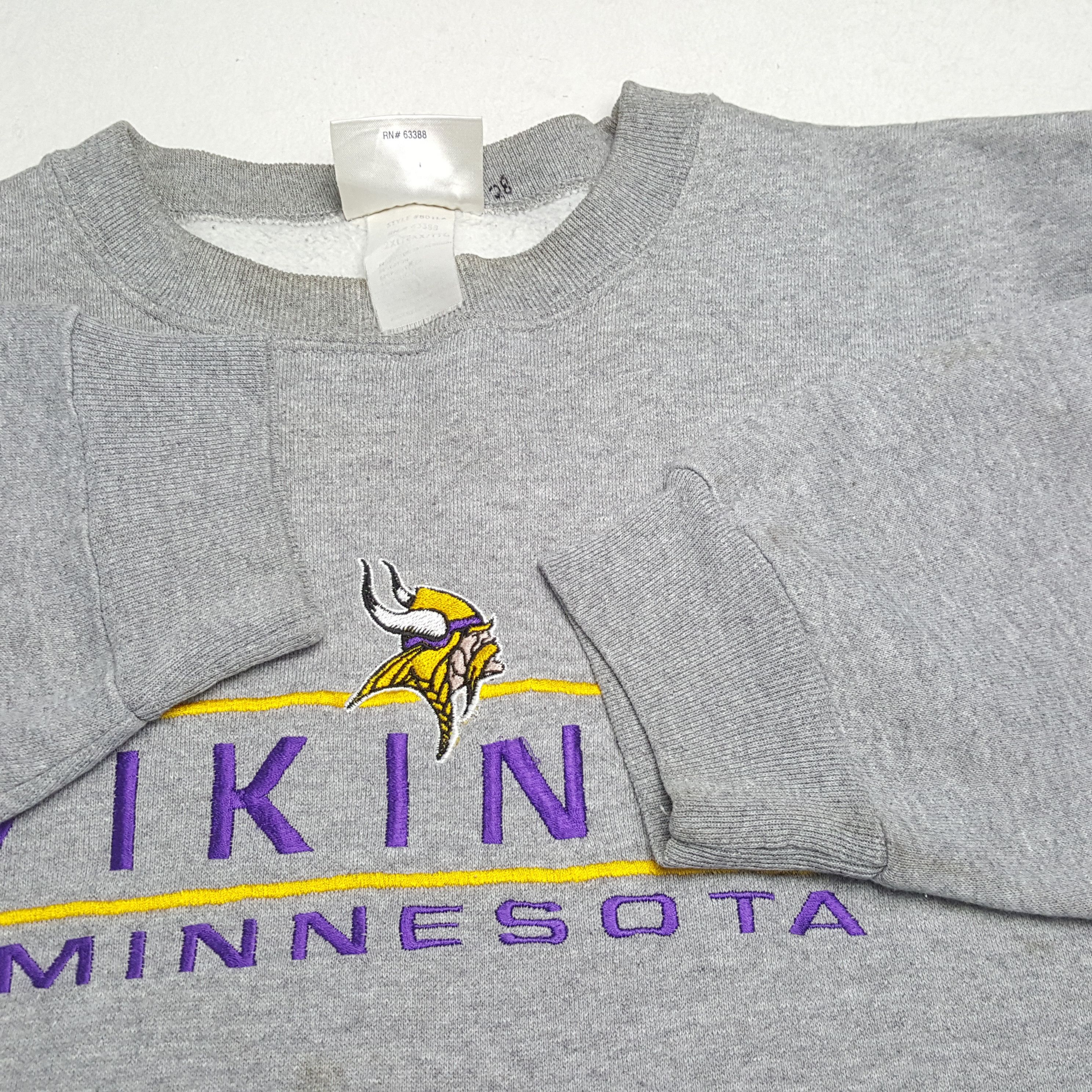 NFL × Vintage Vintage VIKINGS MINNESOTA NFL American Football Sweatshirt Size US XL / EU 56 / 4 - 7 Thumbnail