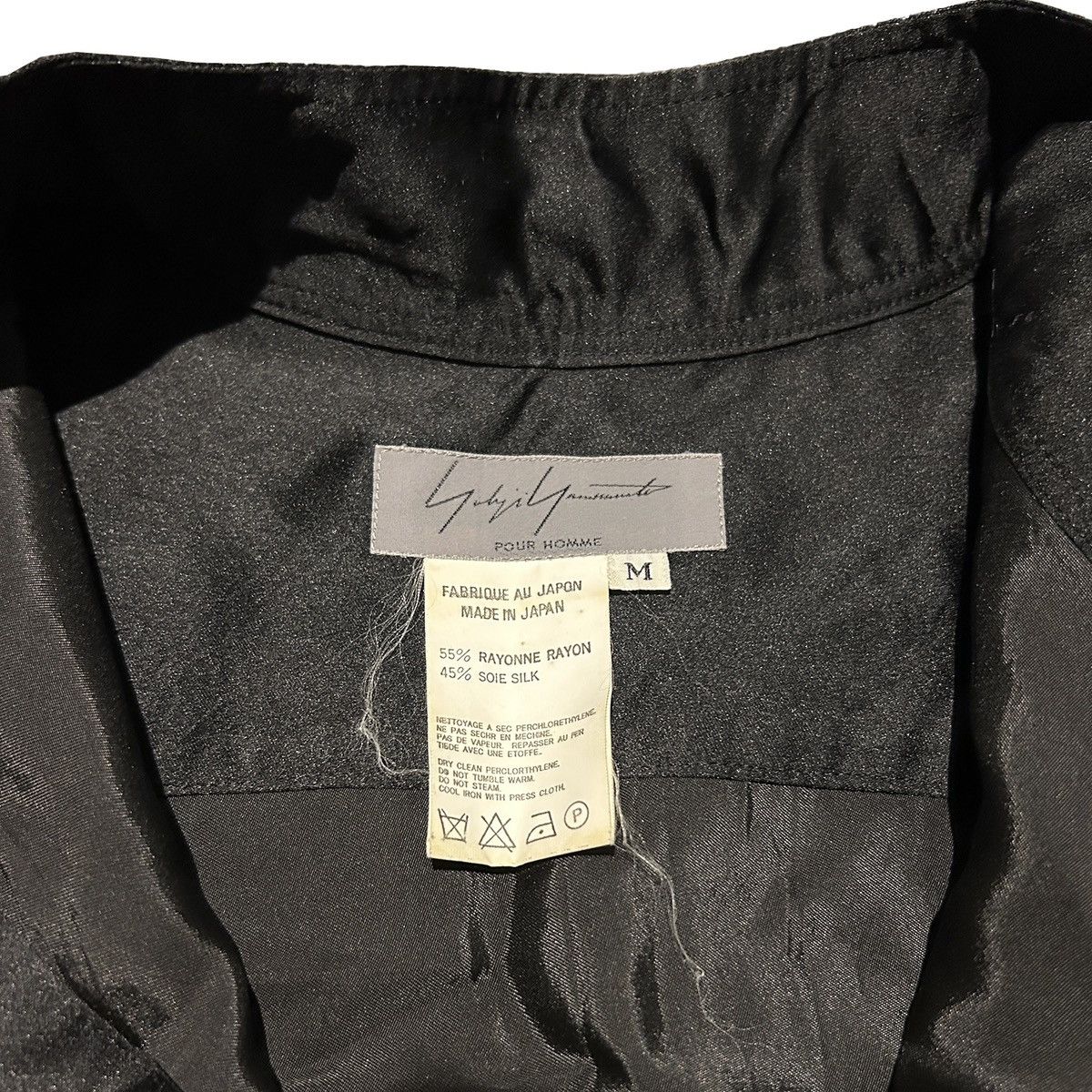 Yohji Yamamoto Yohji Yamamoto Pour Homme 99AW Silk Blend Tuxedo Shirt Size US M / EU 48-50 / 2 - 4 Thumbnail