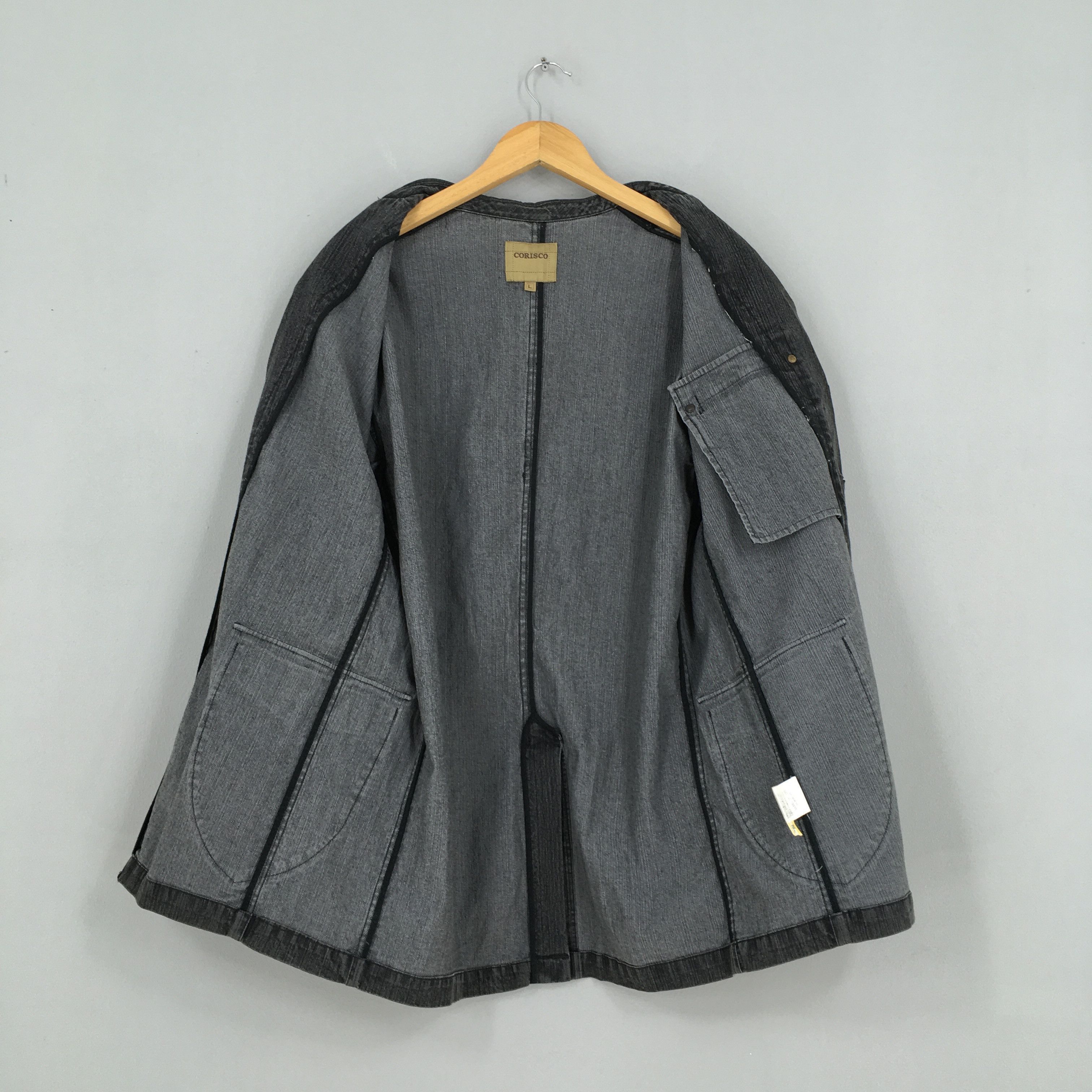 Other Vintage 1980s Denim Jeans Workwear Black Jacket Large Size US L / EU 52-54 / 3 - 6 Thumbnail