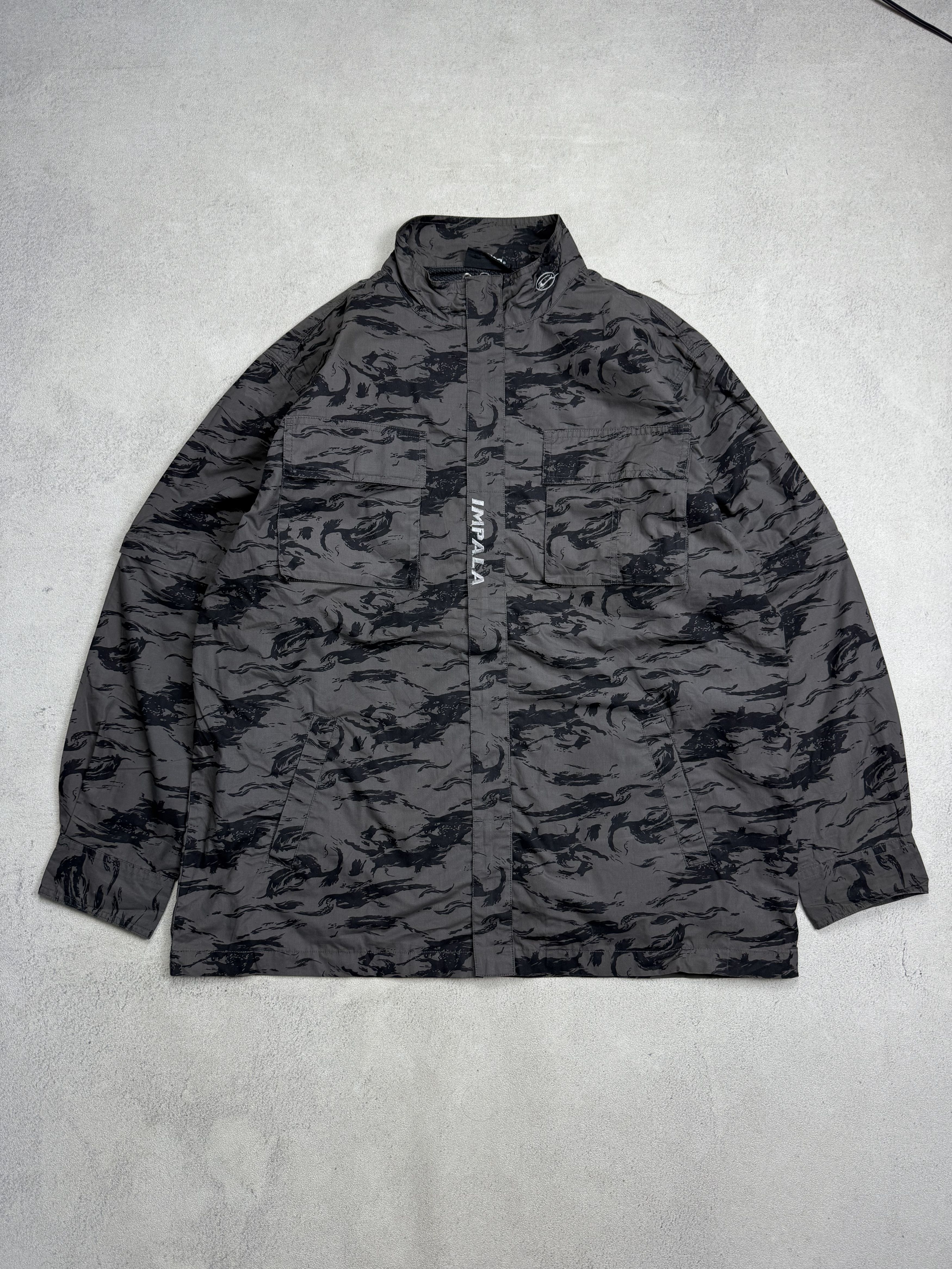 Japanese Brand IMPALA 2 in 1 Tactical Jacket Black Camo Detachable Sleeves Size US L / EU 52-54 / 3 - 5 Thumbnail
