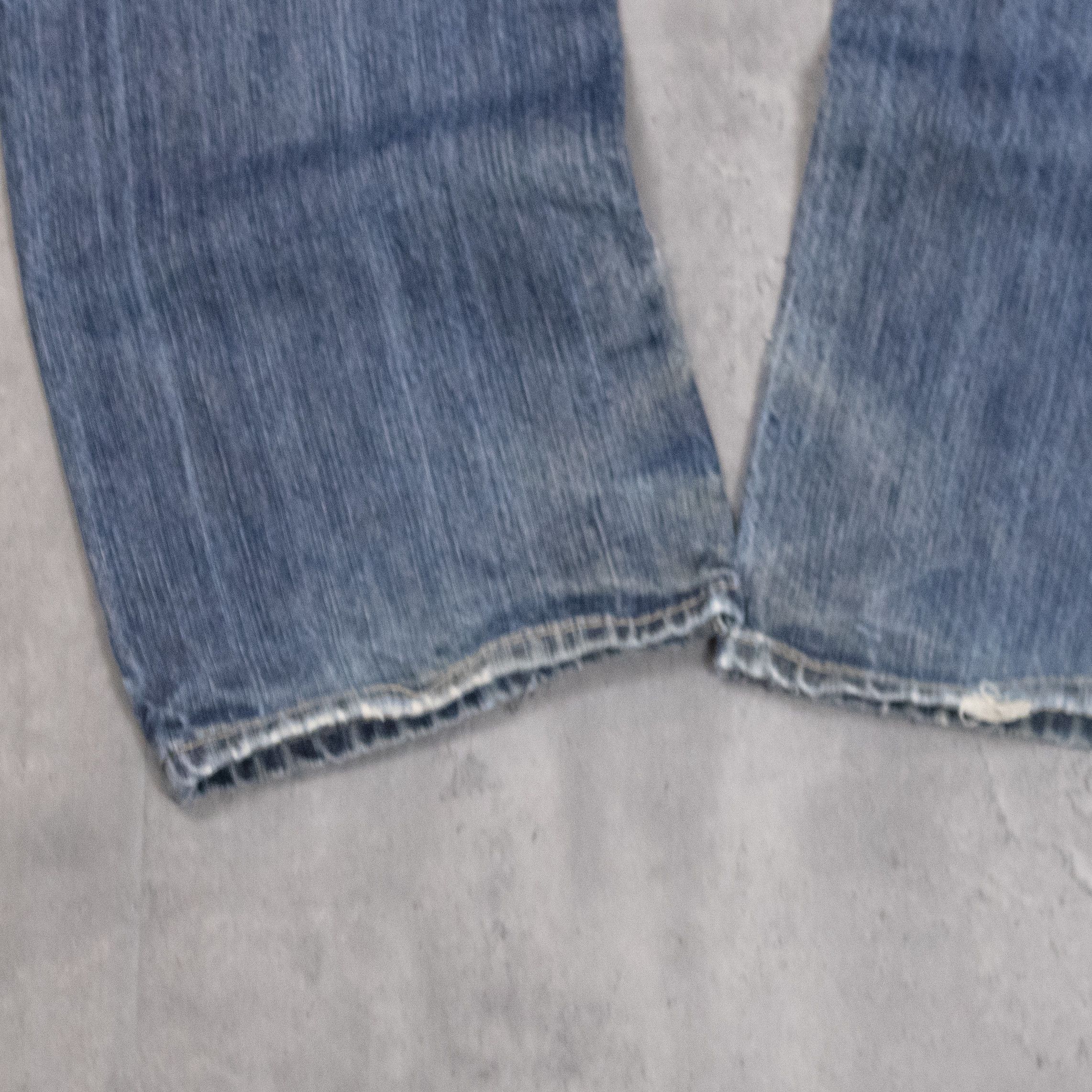Carhartt Vintage Y2K Arti Works Thrashed Baggy Workwear Denim Jeans Size US 34 / EU 50 - 13 Thumbnail