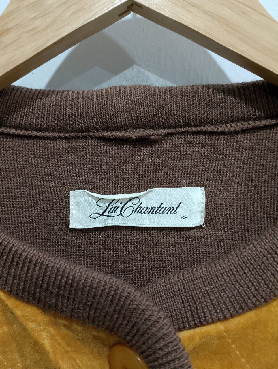 Japanese Brand LUI CHANTANT Japan Brown Velvet Cropped Jacket Size L / US 10 / IT 46 - 8 Thumbnail