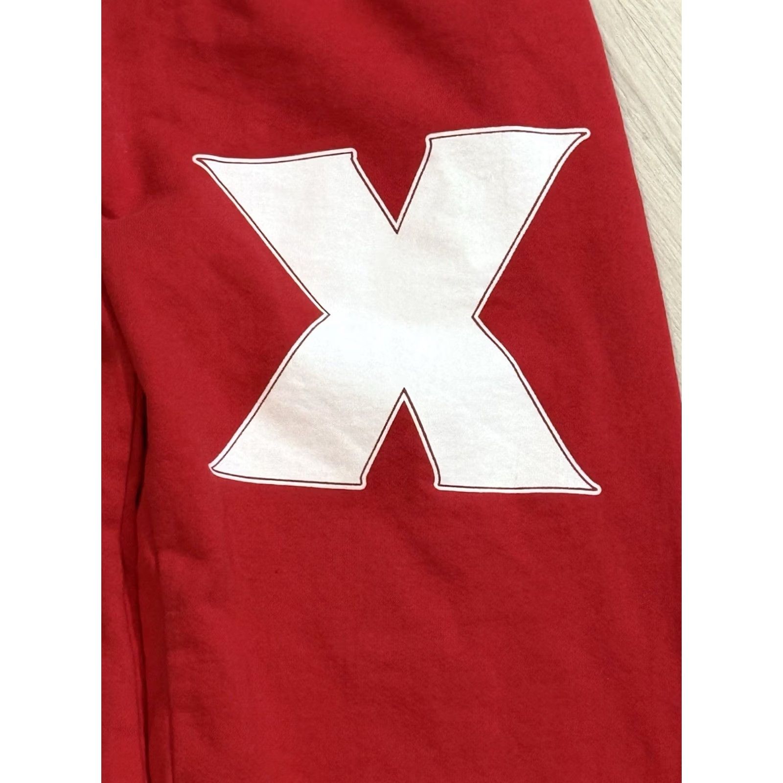 Online Ceramics Online Ceramics x A24 Sweatpants Large Haunted Wagon Ti West MaXXXine Pearl Mens Lounge Pants Red Graphic Print Size US 33 - 4 Thumbnail