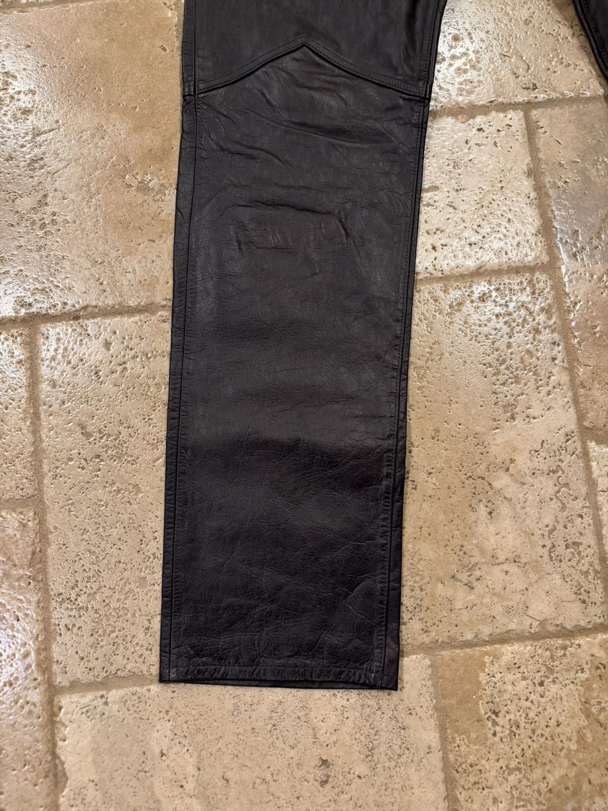 RRL Ralph Lauren Double RRL Ralph Lauren Western Brown Horse Leather Pants Size US 36 / EU 52 - 7 Thumbnail