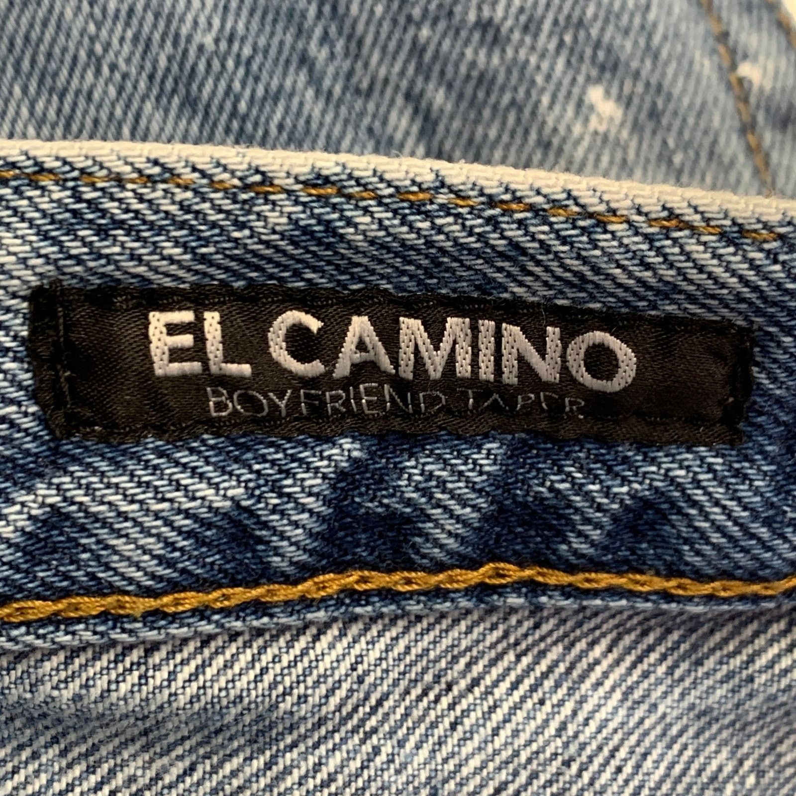 Prps PRPS Size 28 El Camino Blue Cotton Distressed Tapered Jeans Size 28" / US 6 / IT 42 - 7 Thumbnail