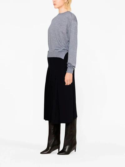 Jil Sander o1y1025 Crewneck Sweater in Slate Gray Size XS / US 0-2 / IT 36-38 - 2 Thumbnail
