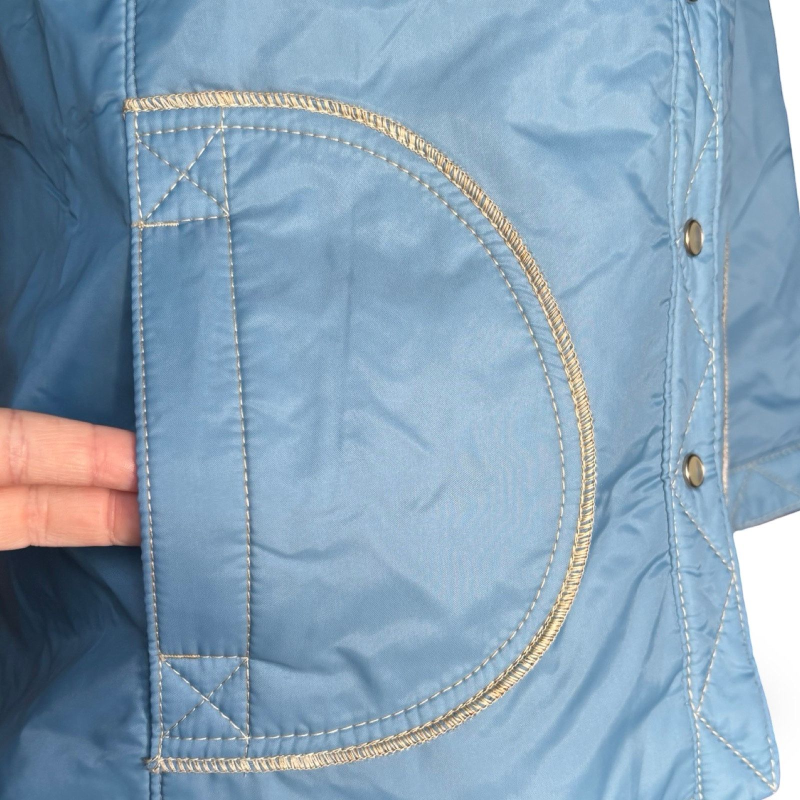 Vintage Vintage White Stag Blue Puffer Coat Sherpa Collar Winter Size M / US 6-8 / IT 42-44 - 5 Thumbnail