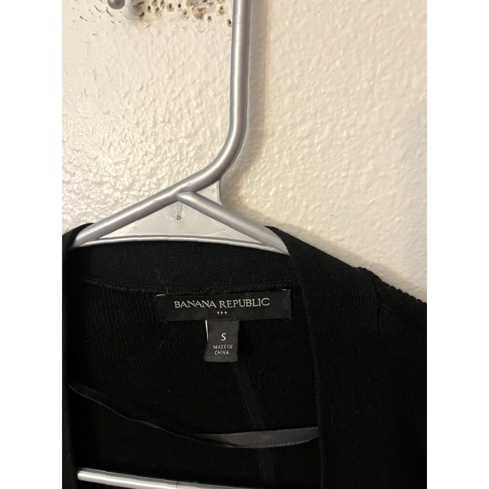 Banana Republic Banana Republic Cardigan Sweater Women Large Black Cotton Rayon Knit Open Front Pockets L Cardigan Womens Size L / US 10 / IT 46 - 3 Thumbnail