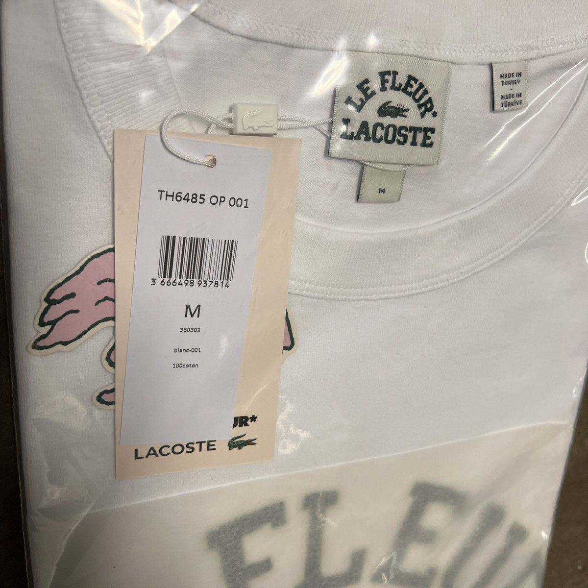 Golf le Fleur × Lacoste Golf Le Fleur x Lacoste Short Sleeve Tee / White Size US L / EU 52-54 / 3 - 2 Thumbnail