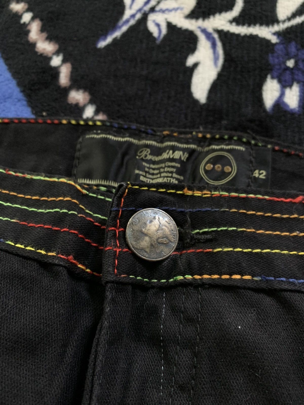 If Six Was Nine Breathmint Double Waist Pants Gothic Punk Style Size US 32 / EU 48 - 7 Thumbnail