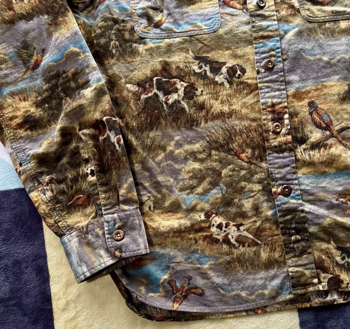 Polo Ralph Lauren RRL Ralph Lauren Polo RL Duck Hunting Oil Painting Shirt K22 Size US S / EU 44-46 / 1 - 5 Thumbnail