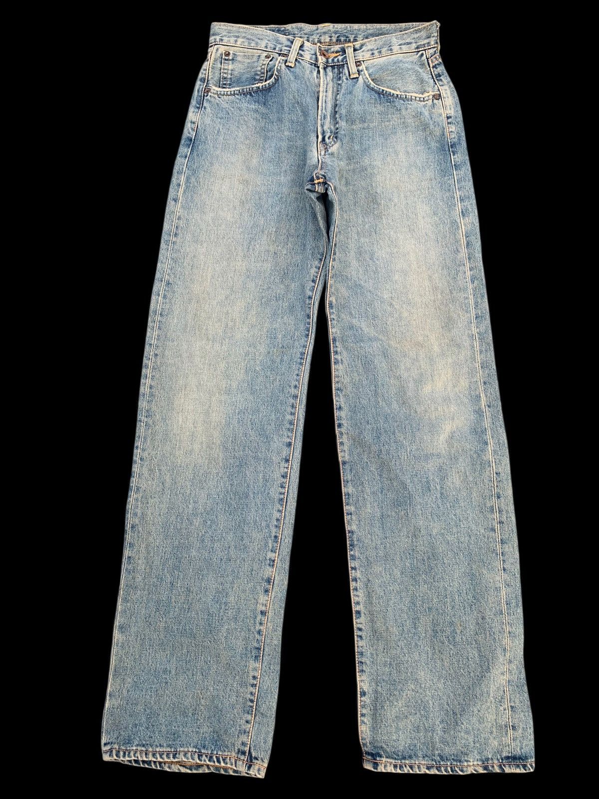 Kapital VINTAGE EDWIN 505 SELVEDGE BAGGY DISTRESSED JAPANESE DENIM Size US 29 - 1 Thumbnail