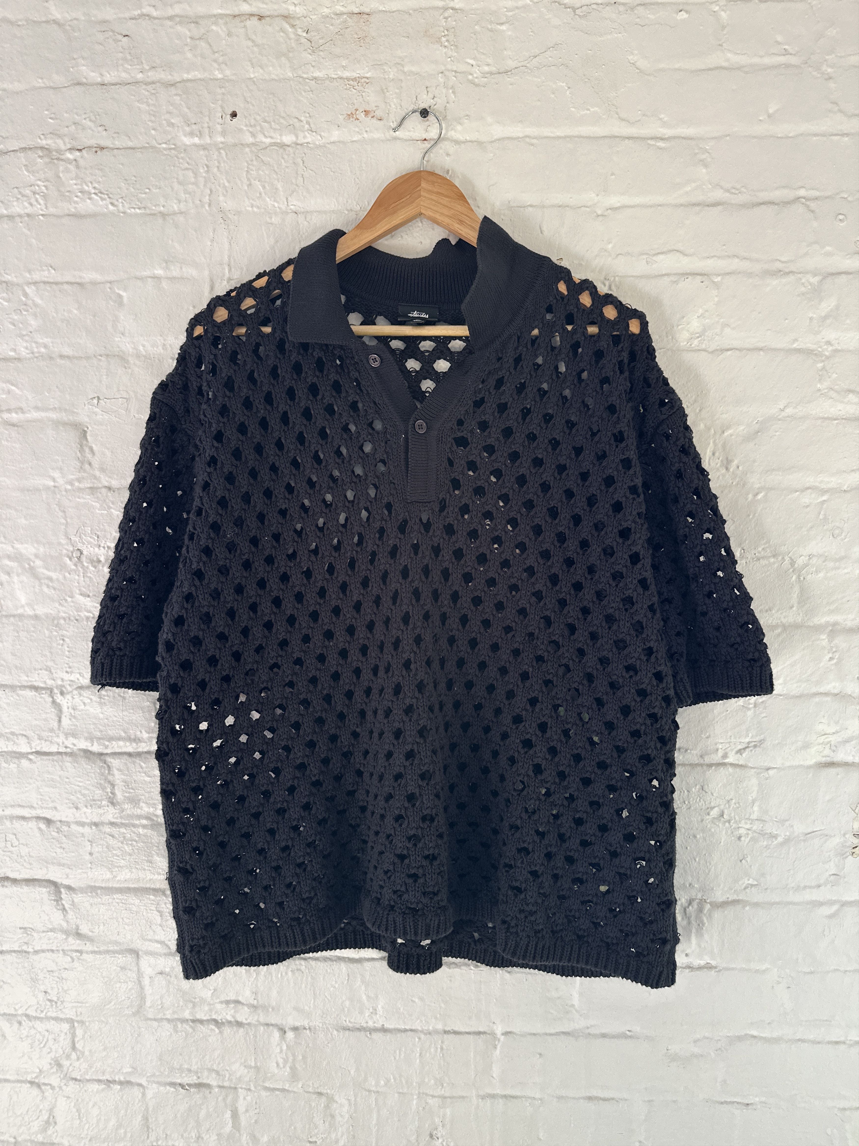 Stussy Stussy Crochet Polo Size US XL / EU 56 / 4 - 1 Thumbnail