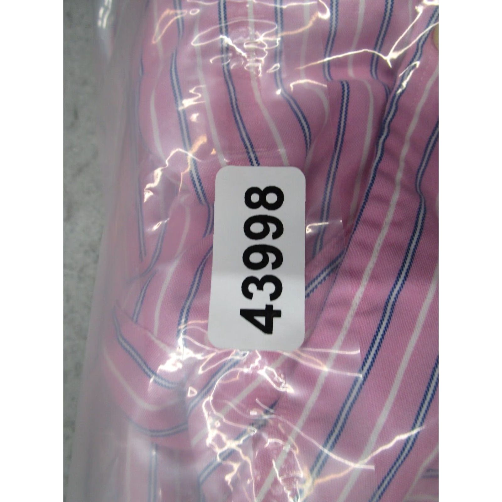 Polo Ralph Lauren VINTAGE Polo Ralph Lauren Pink Striped Dress Shirt Mens 18 34 Button Down Long Sleeve Cotton Size 34R - 7 Thumbnail