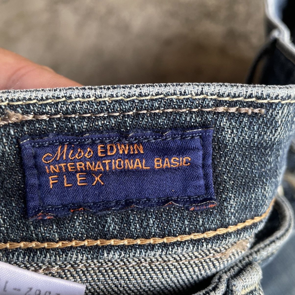 Edwin 🔥Vintage Edwin 4004 Stoned Washed Women Distress Denim Jeans Size 31" - 13 Thumbnail