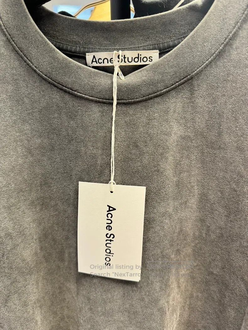 Acne Studios Acne Studios 24ss washed black towel-textured short-sleeve Size US XL / EU 56 / 4 - 2 Thumbnail
