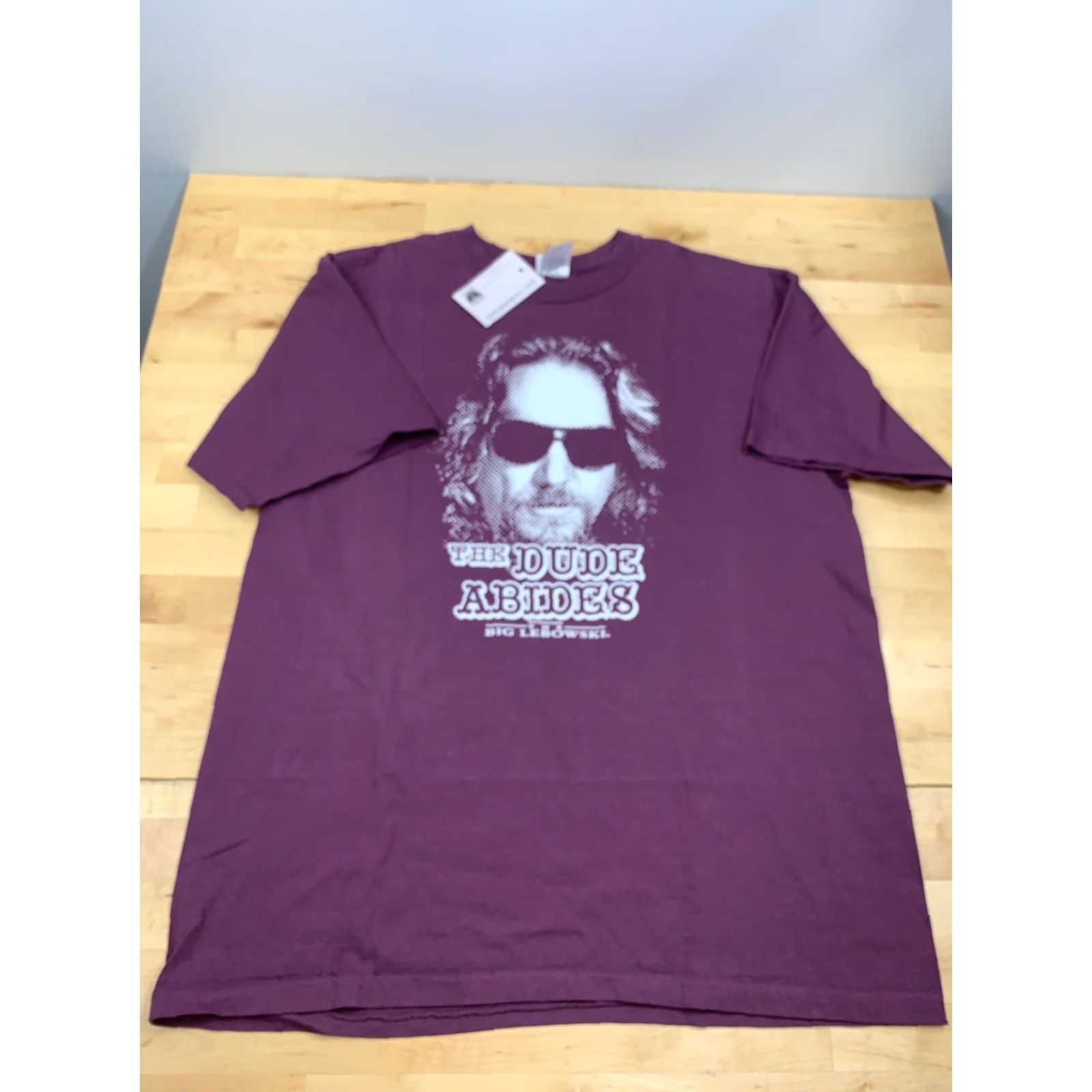 Anvil Ripple Junction Anvil The Big Lebowski The Dude Abides Maroon T Shirt Mens L Short Sleeve Movie Y2K Size US L / EU 52-54 / 3 - 2 Thumbnail