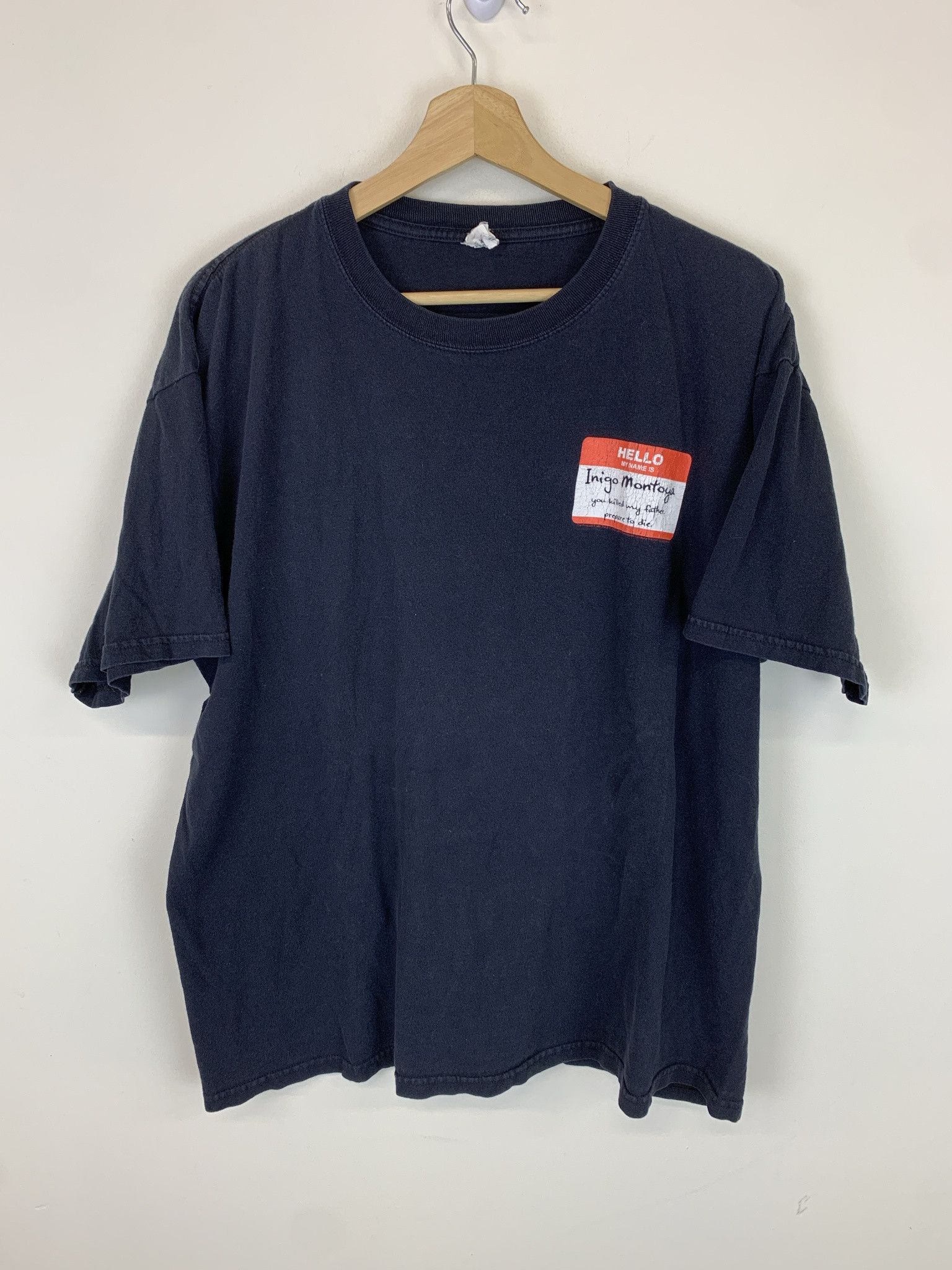 Vintage Vitnage The Princess Bride Inigo Montoya Nametag Tee Size XL Size US XL / EU 56 / 4 - 1 Thumbnail