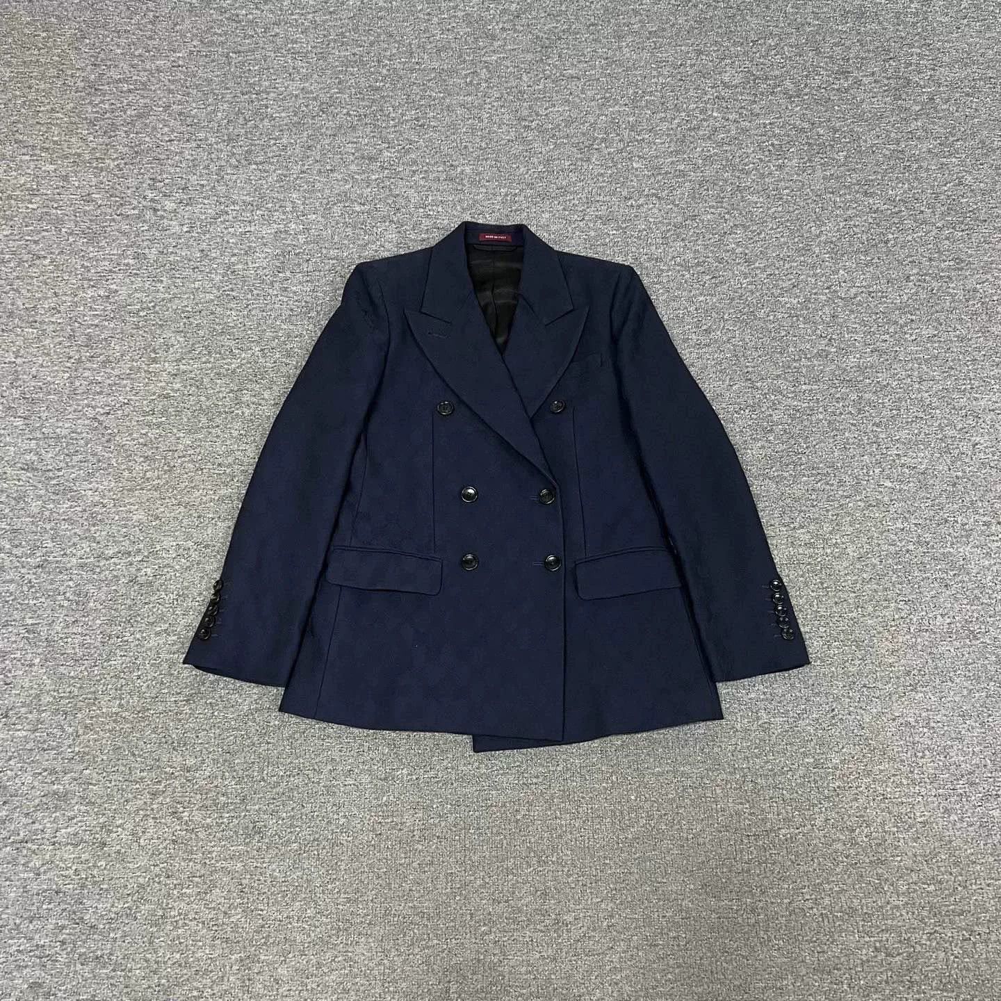 Gucci Gucci GG Monogram Double-Breasted Blazer Size S / US 4 / IT 40 - 1 Thumbnail