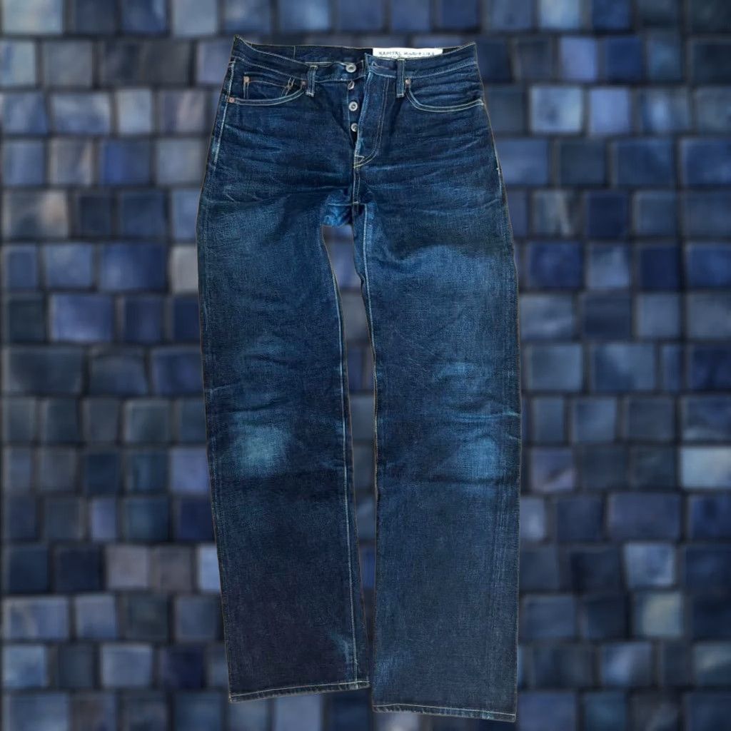 Kapital KAPITAL men's straight-leg denim pants size 29 indigo Solid USED Size US 29 - 1 Thumbnail