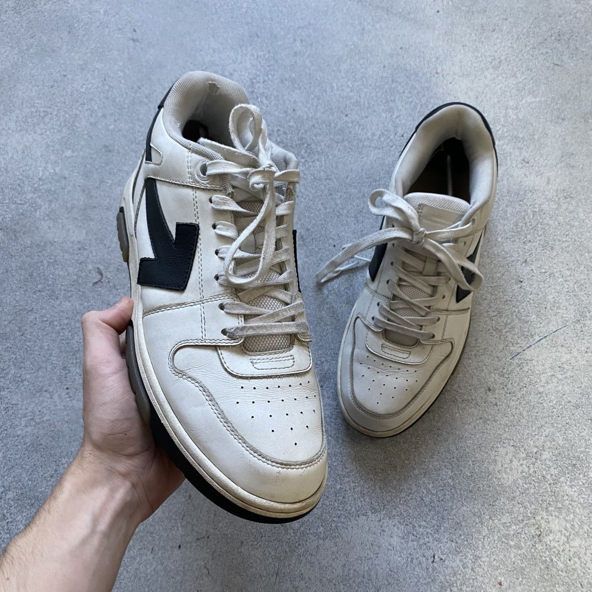 Off-White OFF WHITE Office Sneaker White Black Size US 10 / EU 43 - 2 Thumbnail