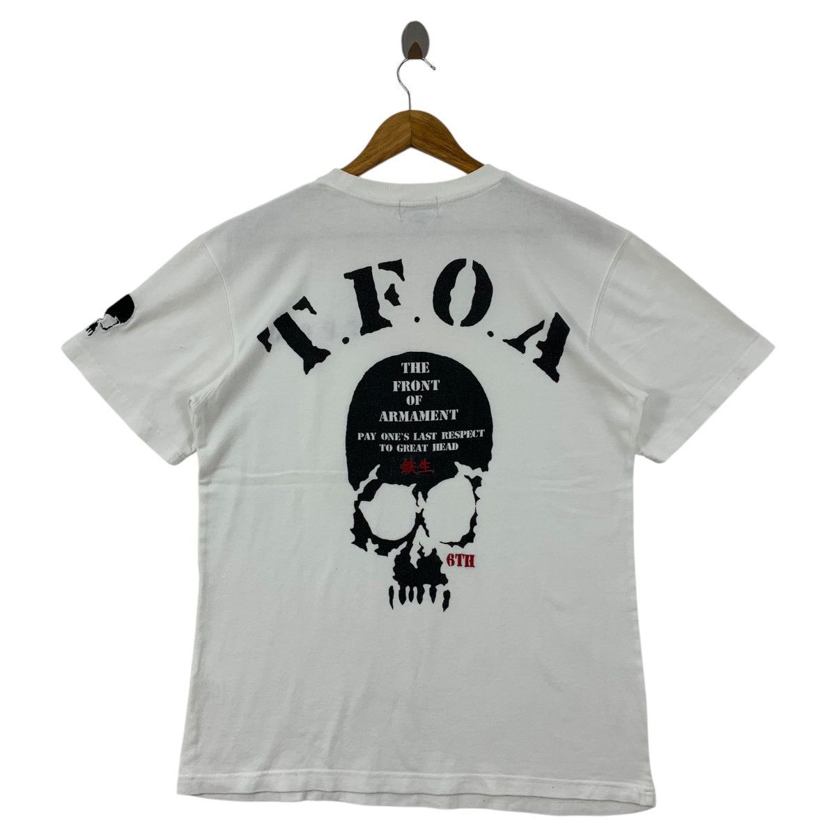 Vintage Vintage TFOA the crows big skull printed backhit tee Size US L / EU 52-54 / 3 - 1 Thumbnail