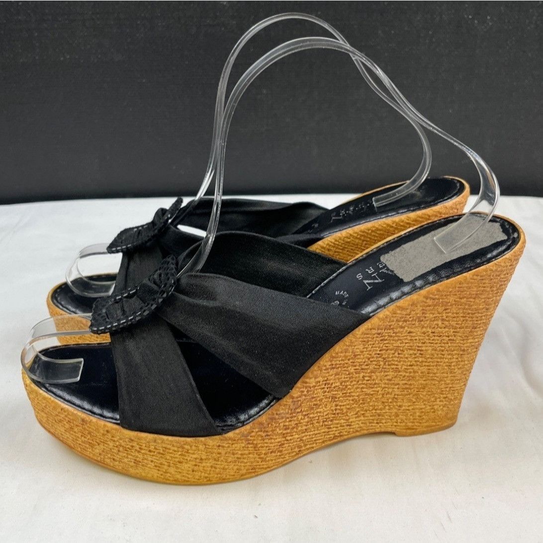 Other Italian Shoesmakers Women's Black Shoes/Wedge Sandals Sz 9 S Size US 9 / IT 39 - 4 Thumbnail