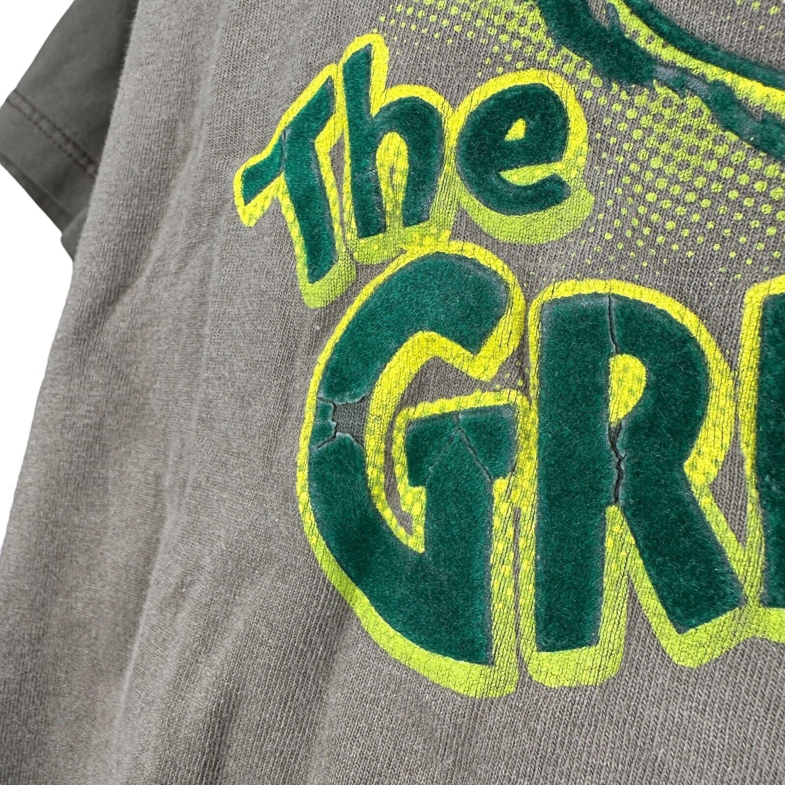 The Unbranded Brand Vintage Dr Seuss The Grinch T-Shirt Men Large Olive Green Size US L / EU 52-54 / 3 - 12 Thumbnail