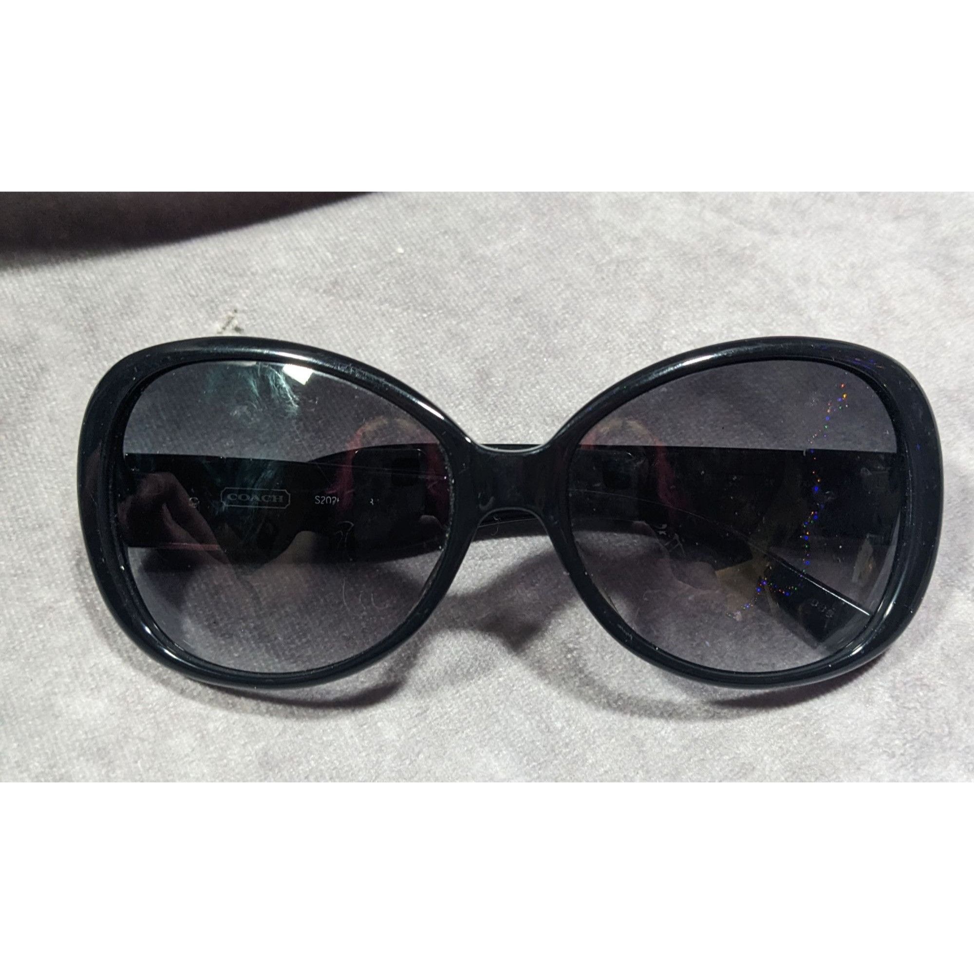 Coach Coach S2026 Black Monogram Black Sunglasses Size ONE SIZE - 2 Thumbnail