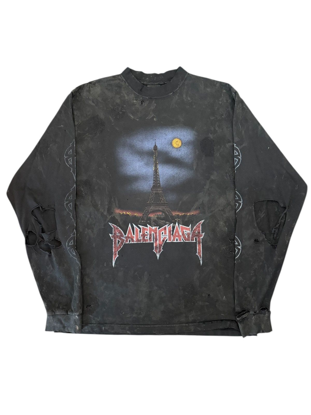 FW23 Paris Moon EU Exclusive Metal Mud Long Sleeve T Size 1