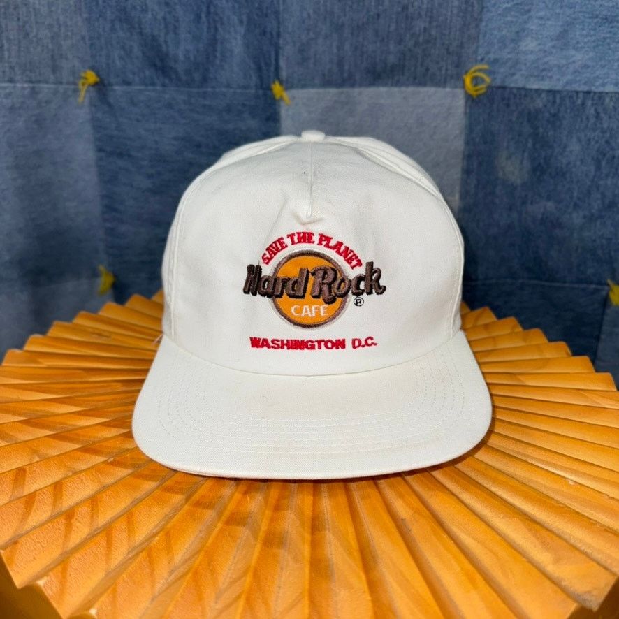 Hard Rock Cafe OSFA- Vintage Y2K Hard Rock Cafe Washington DC embroider hat Size ONE SIZE - 1 Thumbnail