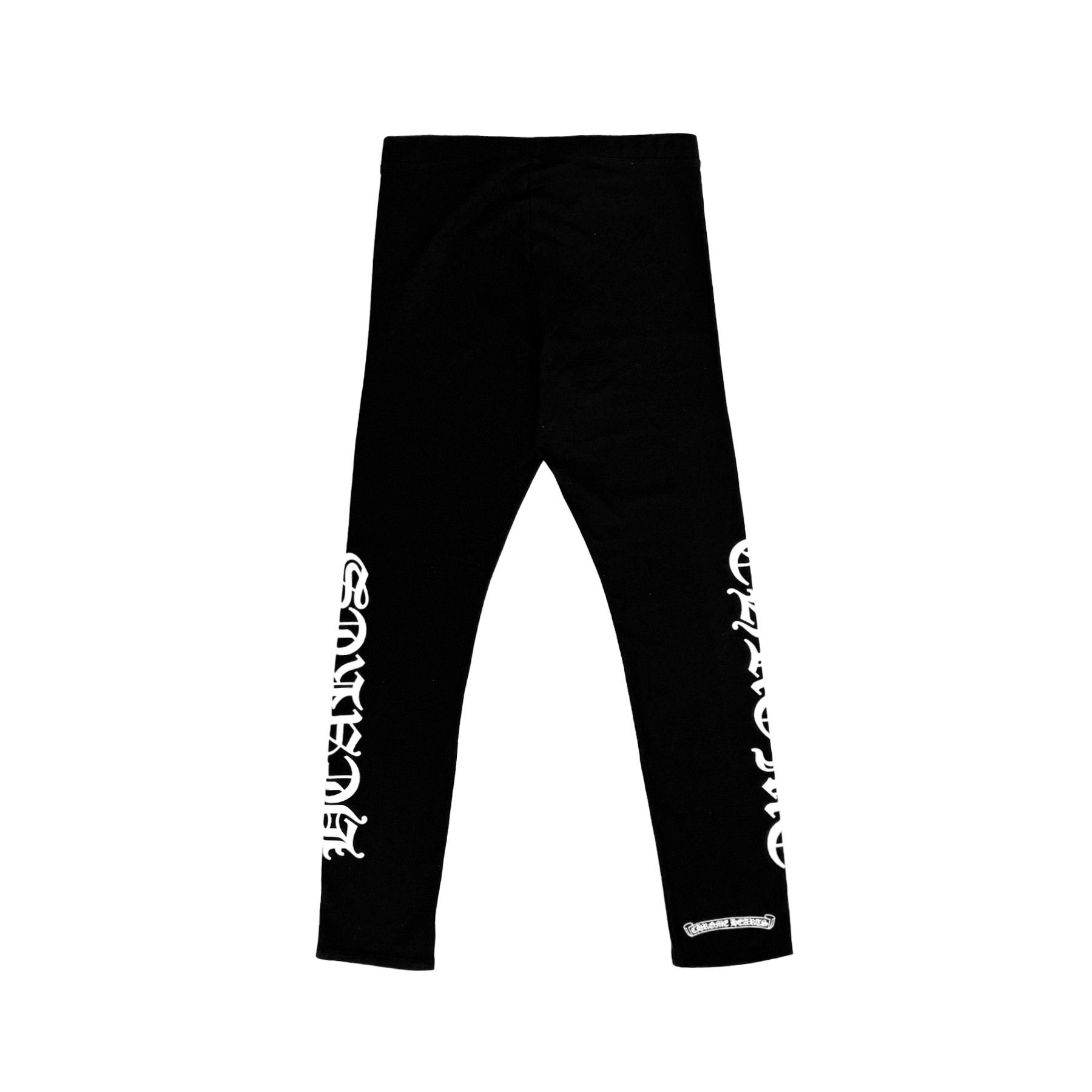 Chrome Hearts Chrome Hearts Horseshoe Logo Spellout Black Leggings Size 24" / US 00 / IT 34 - 2 Thumbnail