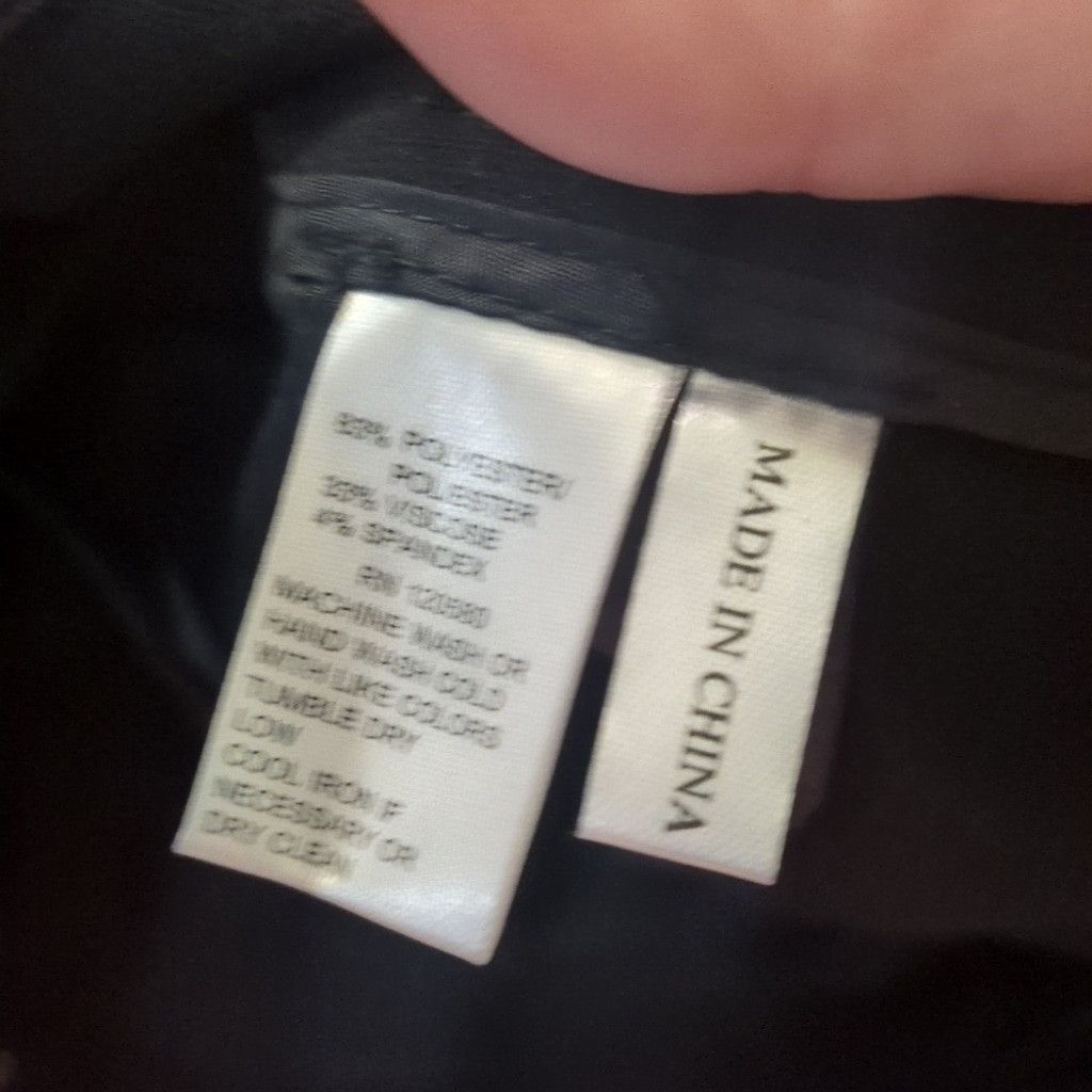 Other Amanda + Chelsea Black Contemp. Fit Narrow Leg Trousers Sz 0 Size 25" / US 0 / IT 36 - 6 Thumbnail
