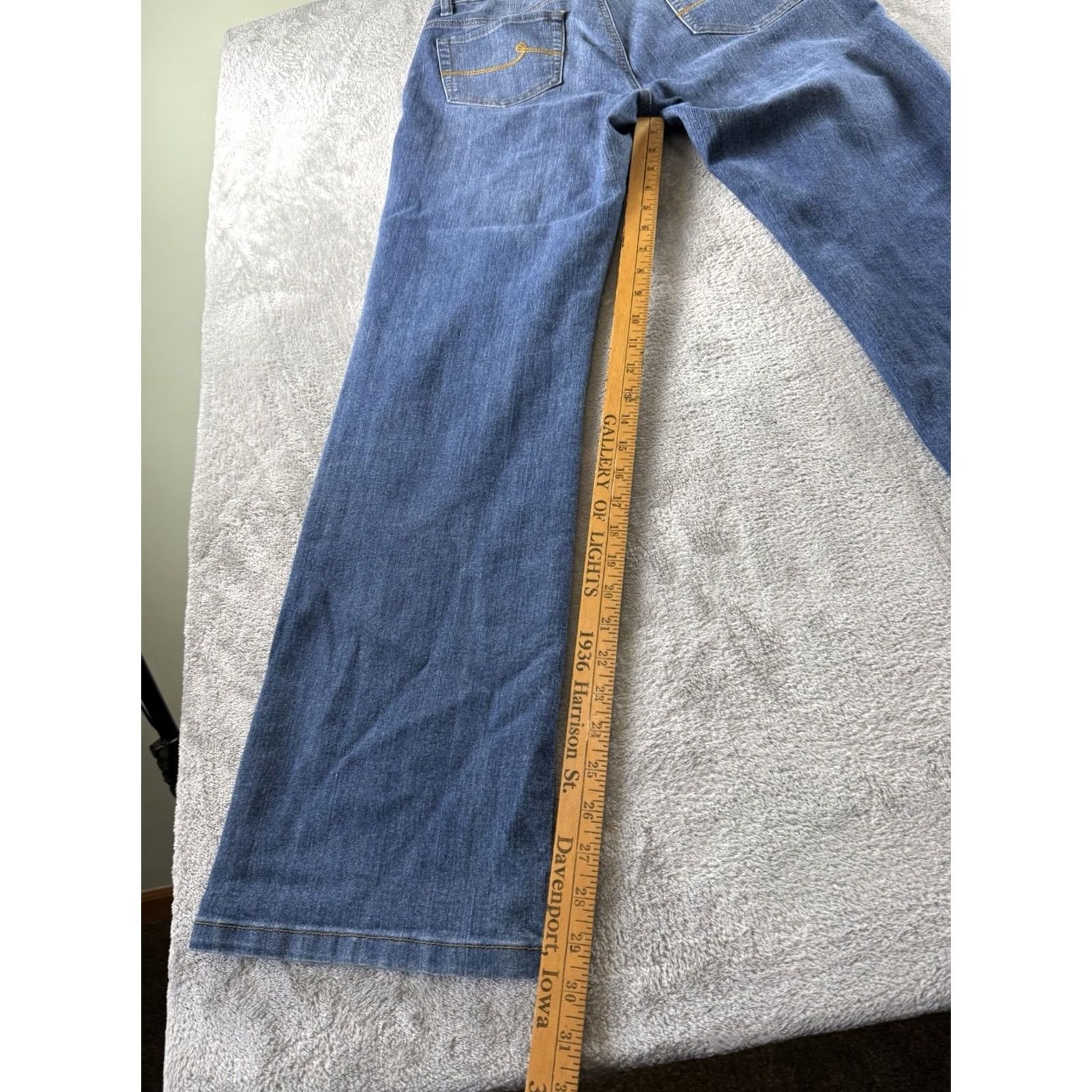 Bill Blass VINTAGE Bill Blass Jeans Mom Jean Bootcut Stretch Size 10 90s Hippie Concert Medium wash Blue Womens Size 32" / US 10 / IT 46 - 6 Thumbnail
