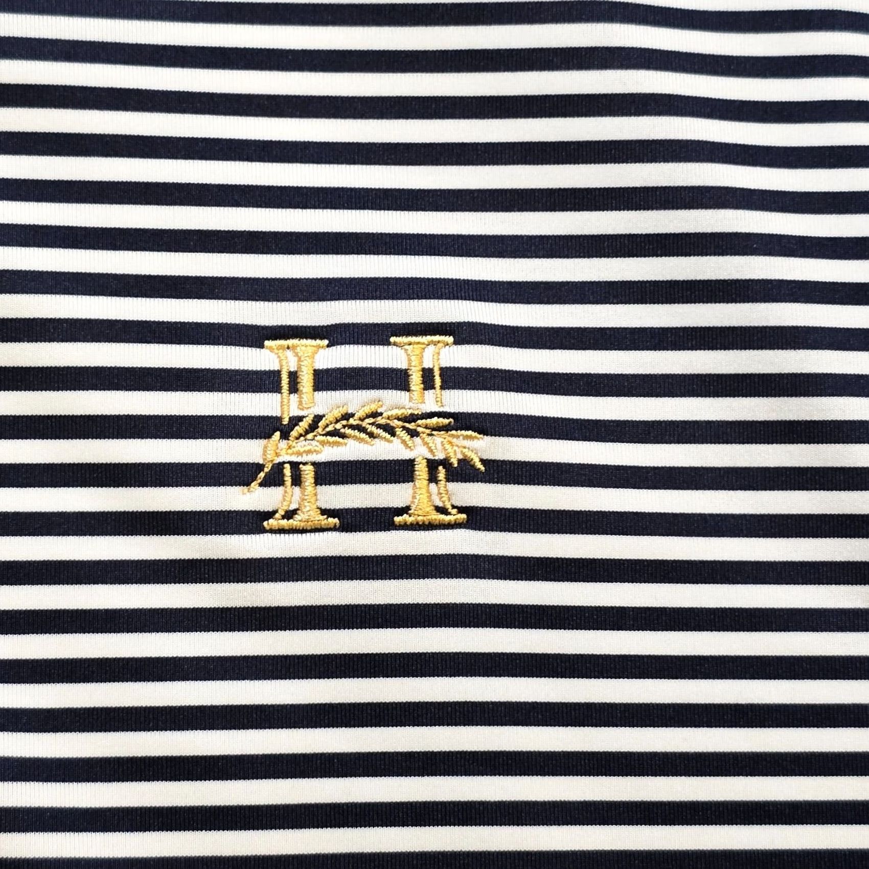 Footjoy FootJoy Shirt Mens M Navy Blue White Striped Golf Polo Performance Casual Polo Size US M / EU 48-50 / 2 - 4 Thumbnail