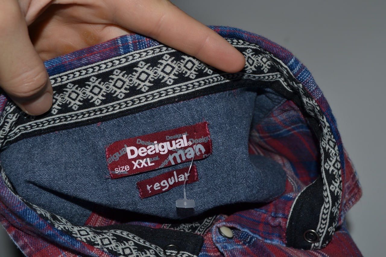 Desigual Desigual Western Shirt Multicolor Regular Fit Size XXL Size US XXL / EU 58 / 5 - 10 Thumbnail