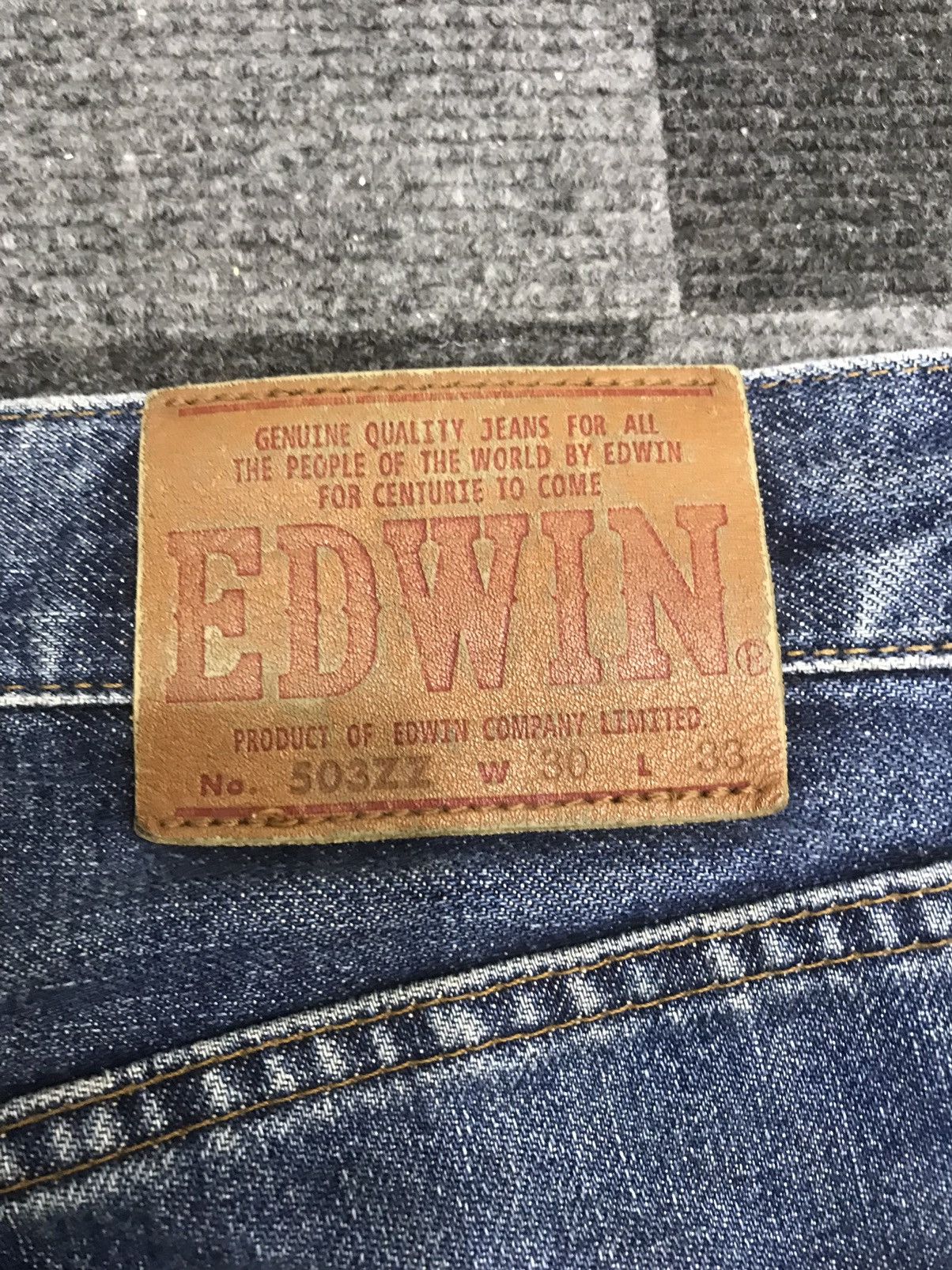 Edwin × Japanese Brand 💥MINIMALIST💥EDWIN 503 REGULAR DENIM F437 Size US 29 - 17 Thumbnail